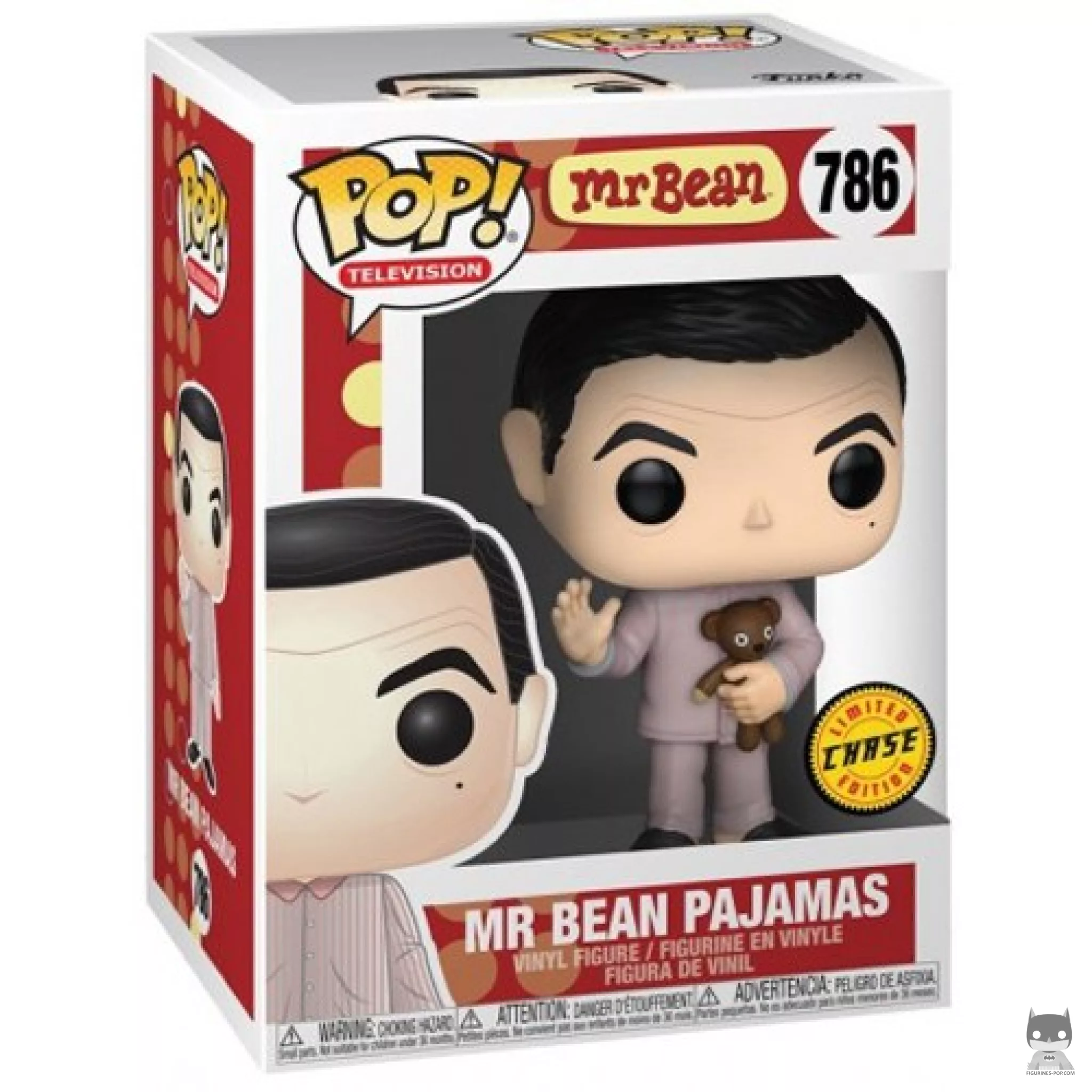 Mr. Bean in Pajamas (Chase) Funko Pop! figure in its box