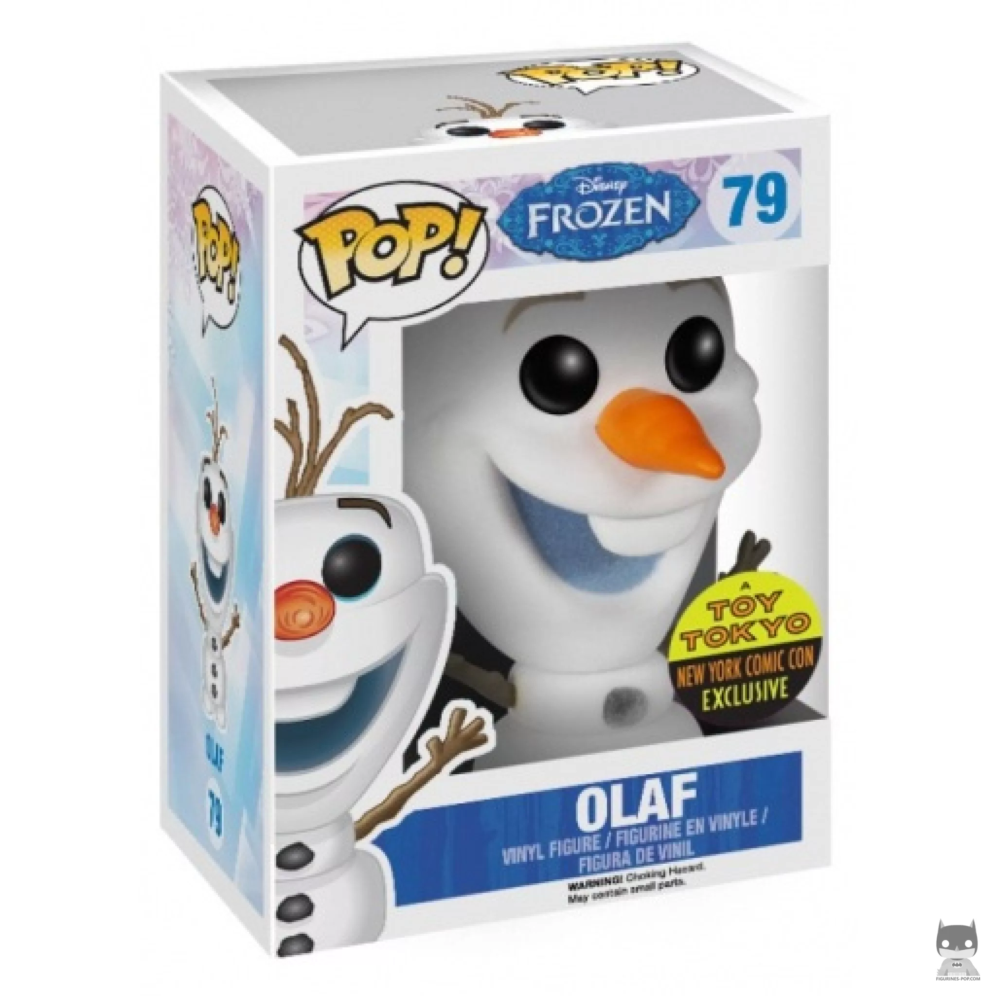 Olaf (Flocked) Funko Pop! figure in its box
