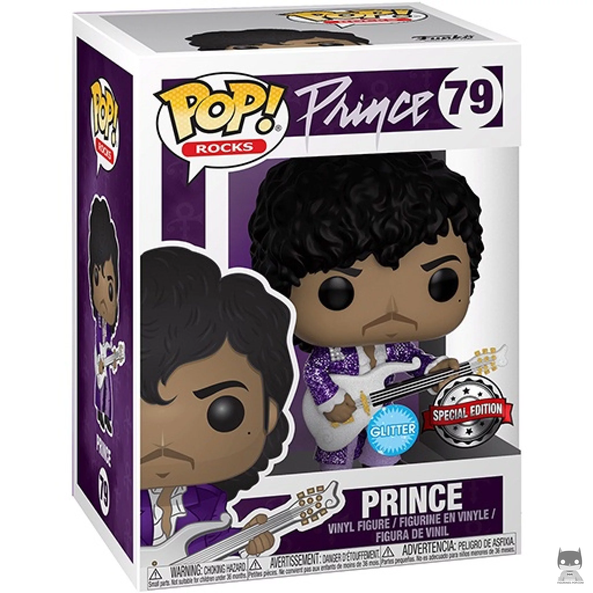 Prince (Purple Rain) (Glitter) Funko Pop! figure in its box