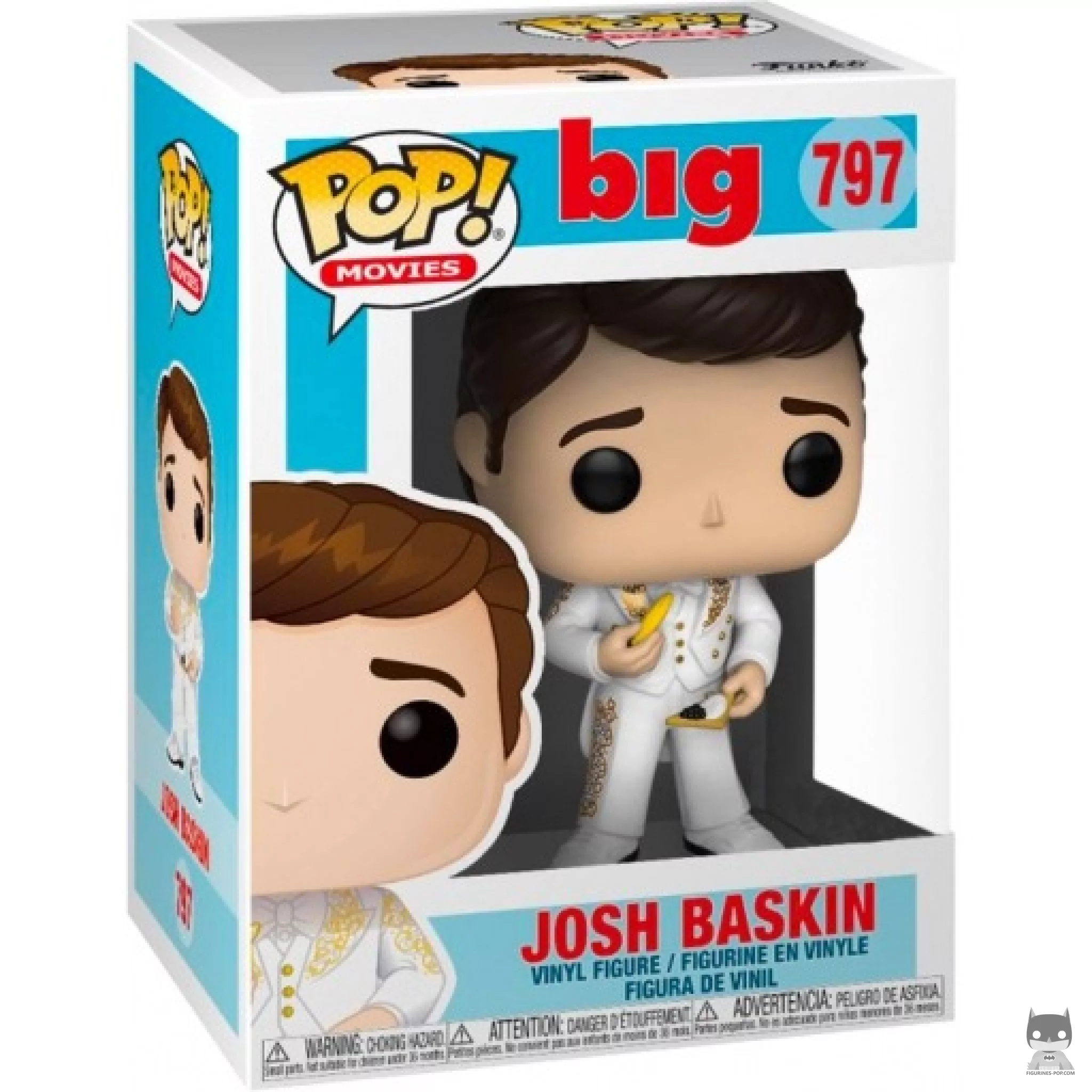 Josh Baskin with Tuxedo Funko Pop! figure in its box