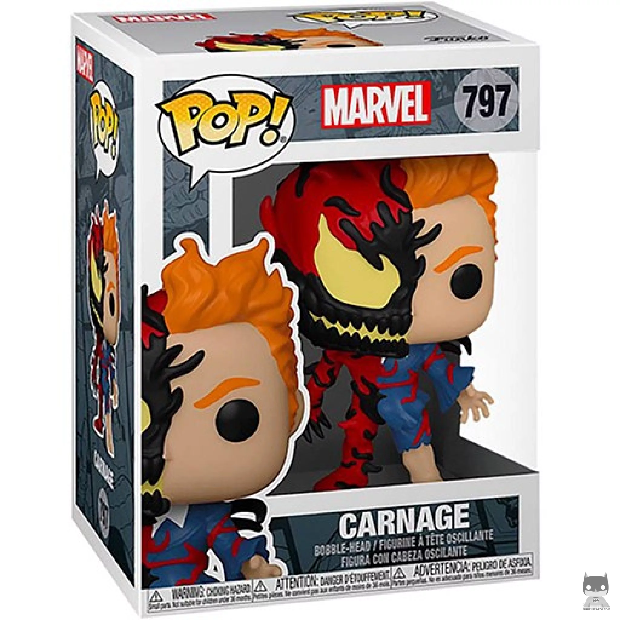 Carnage Funko Pop! figure in its box
