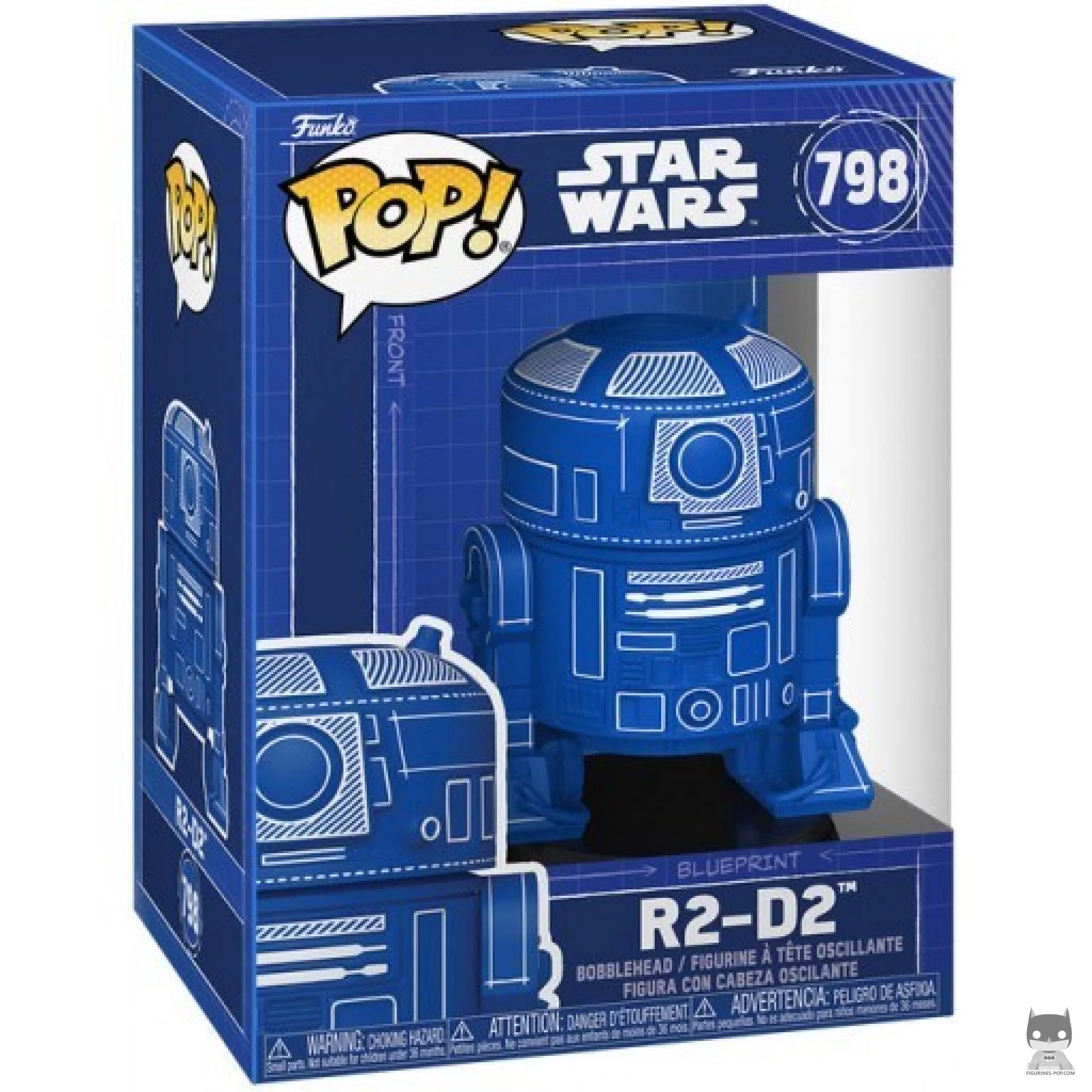R2-D2 (Blueprint Deco) Funko Pop! figure in its box