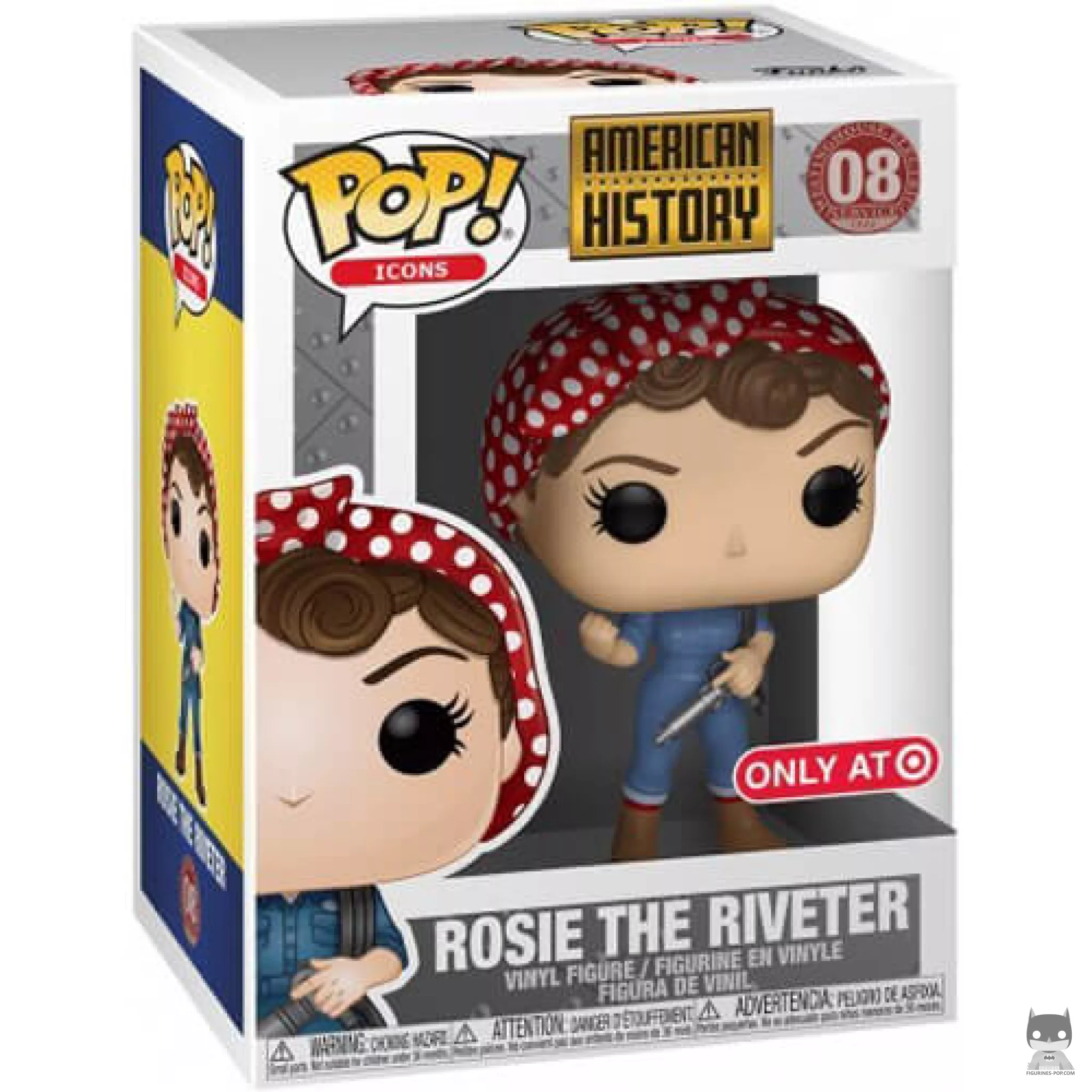 Rosie the Riveter Funko Pop! figure in its box