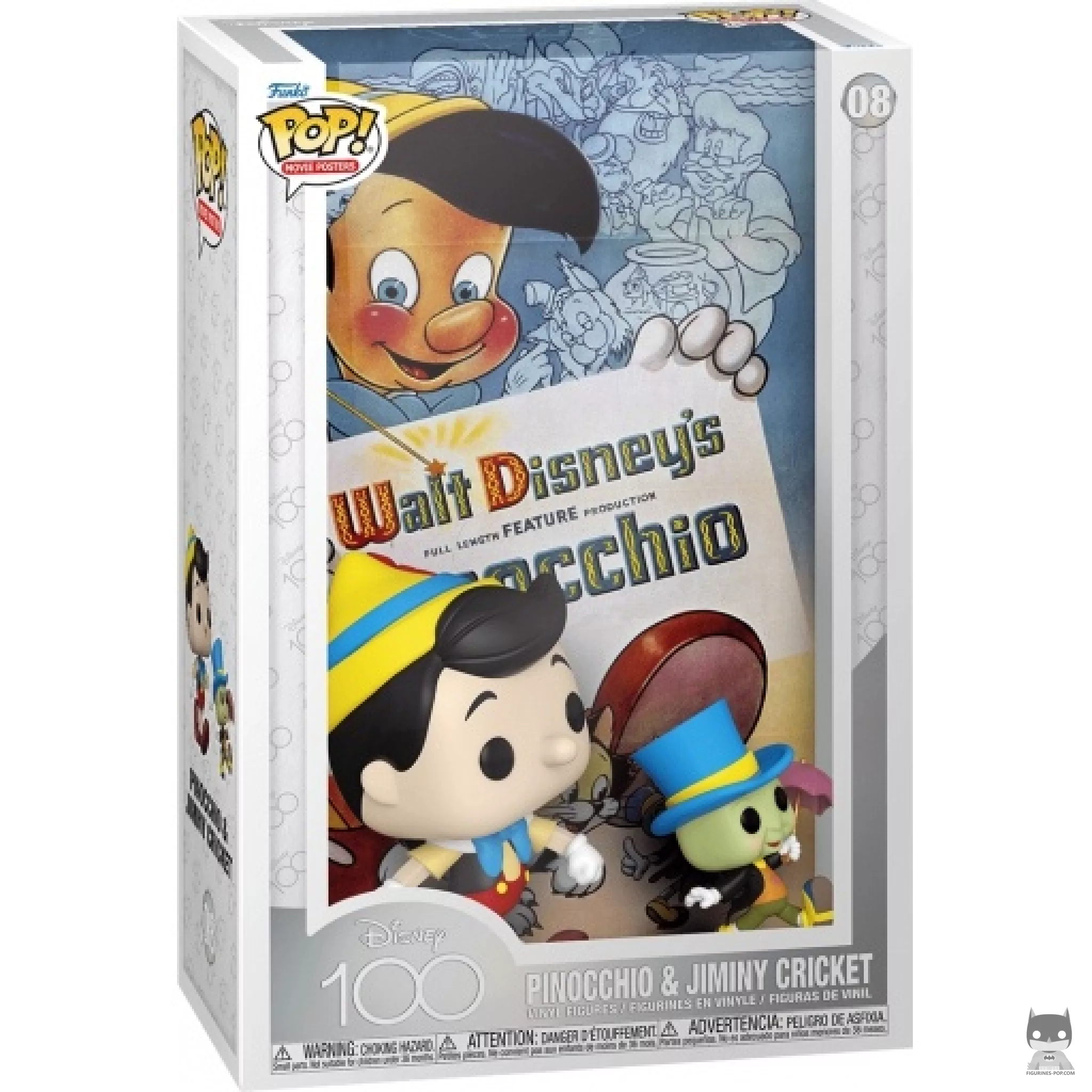 Pinocchio & Jiminy Cricket Funko Pop! figure in its box