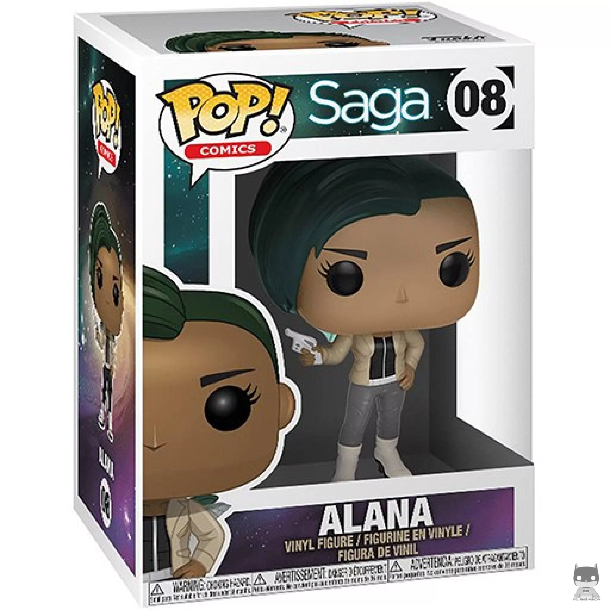 Alana with gun Funko Pop! figure in its box