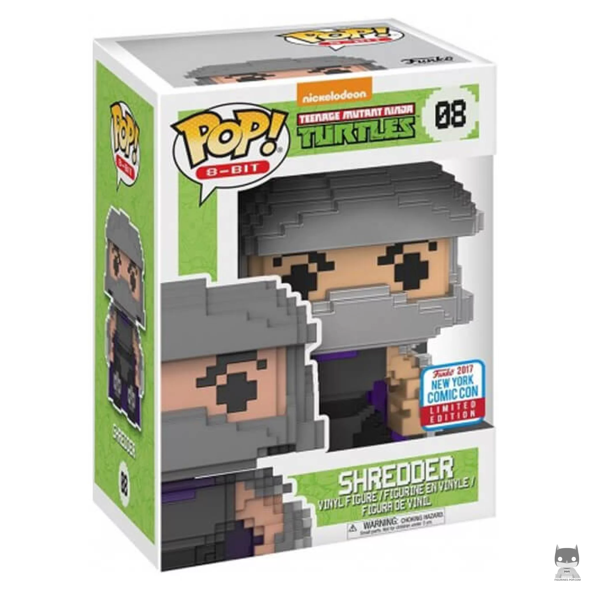 Shredder (8-bit) Funko Pop! figure in its box