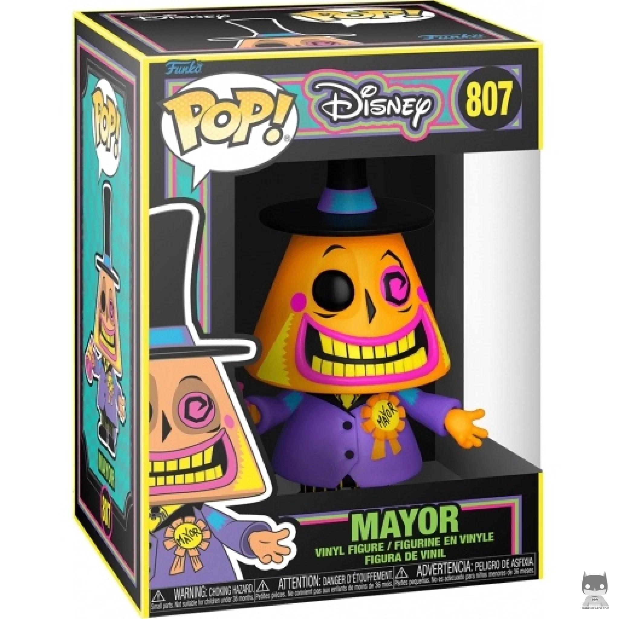 Mayor (Blacklight) Funko Pop! figure in its box