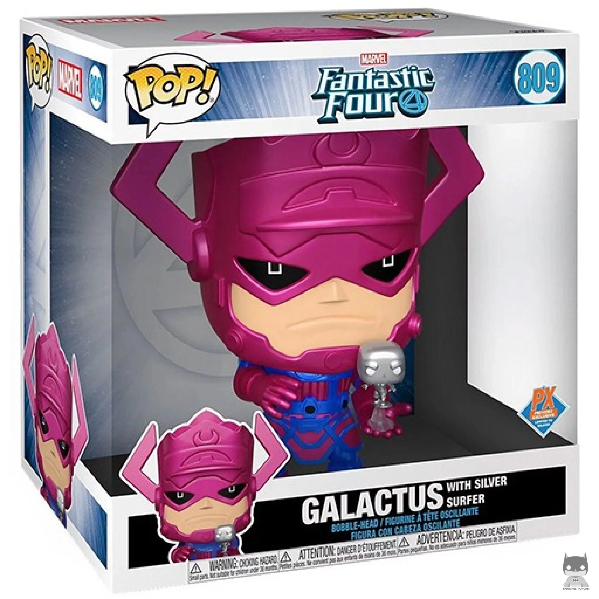 Galactus with Silver Surfer (Supersized) Funko Pop! figure in its box