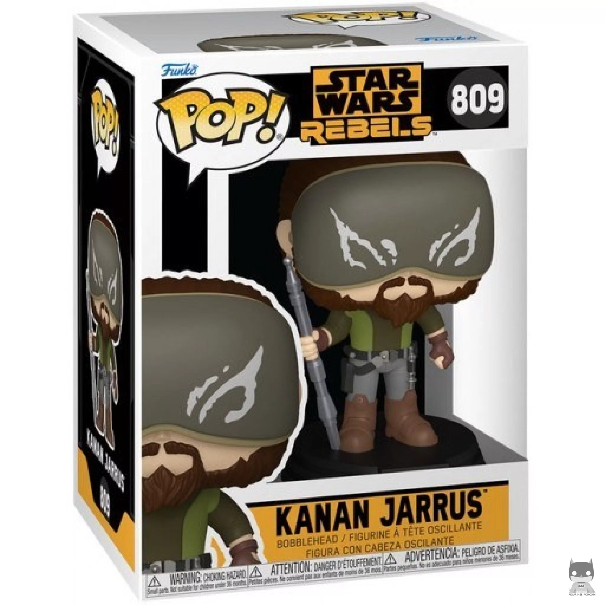 Kanan Jarrus Funko Pop! figure in its box