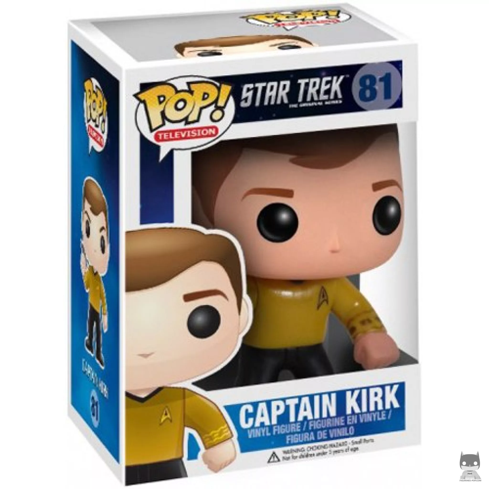 Captain Kirk Funko Pop! figure in its box