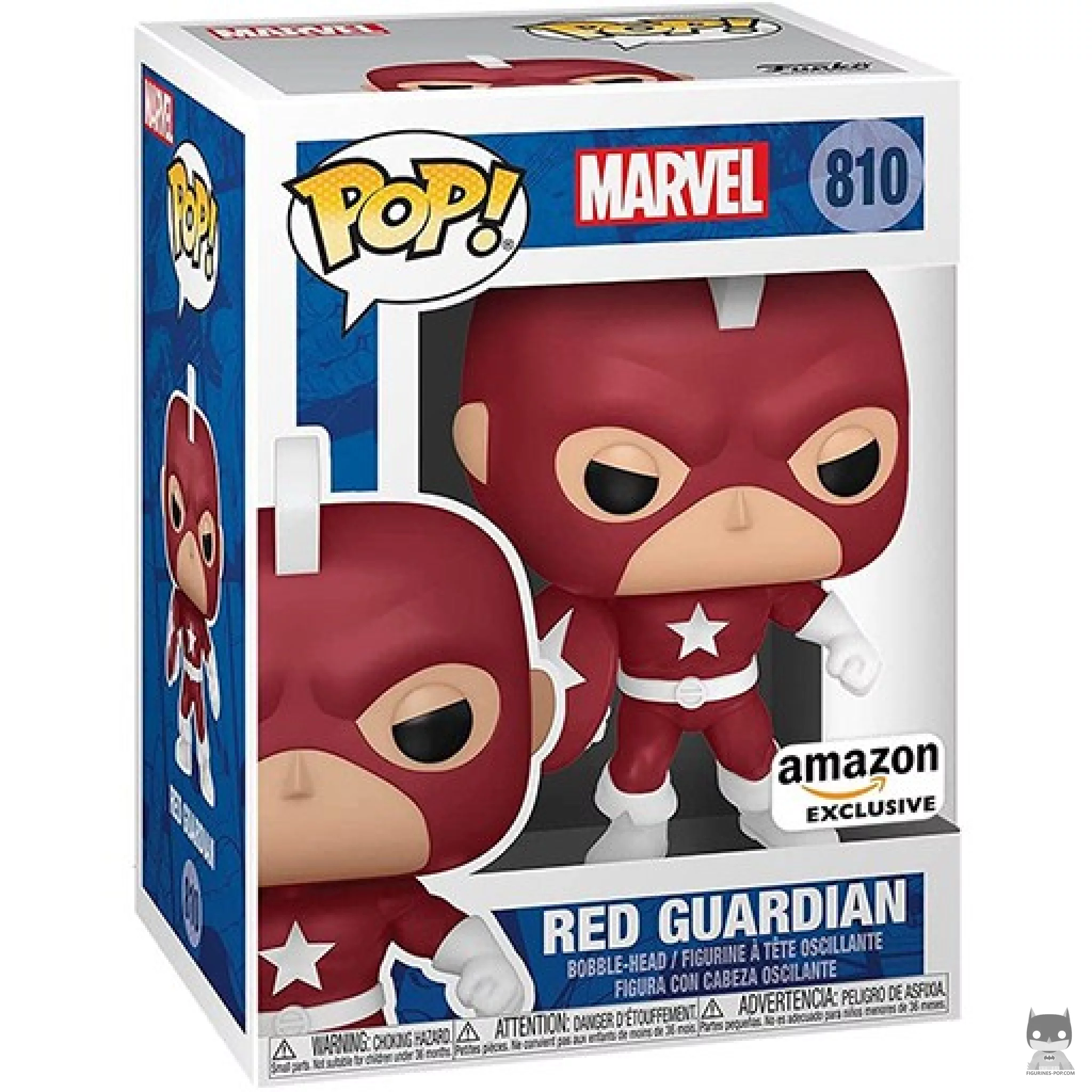 Red Guardian Funko Pop! figure in its box