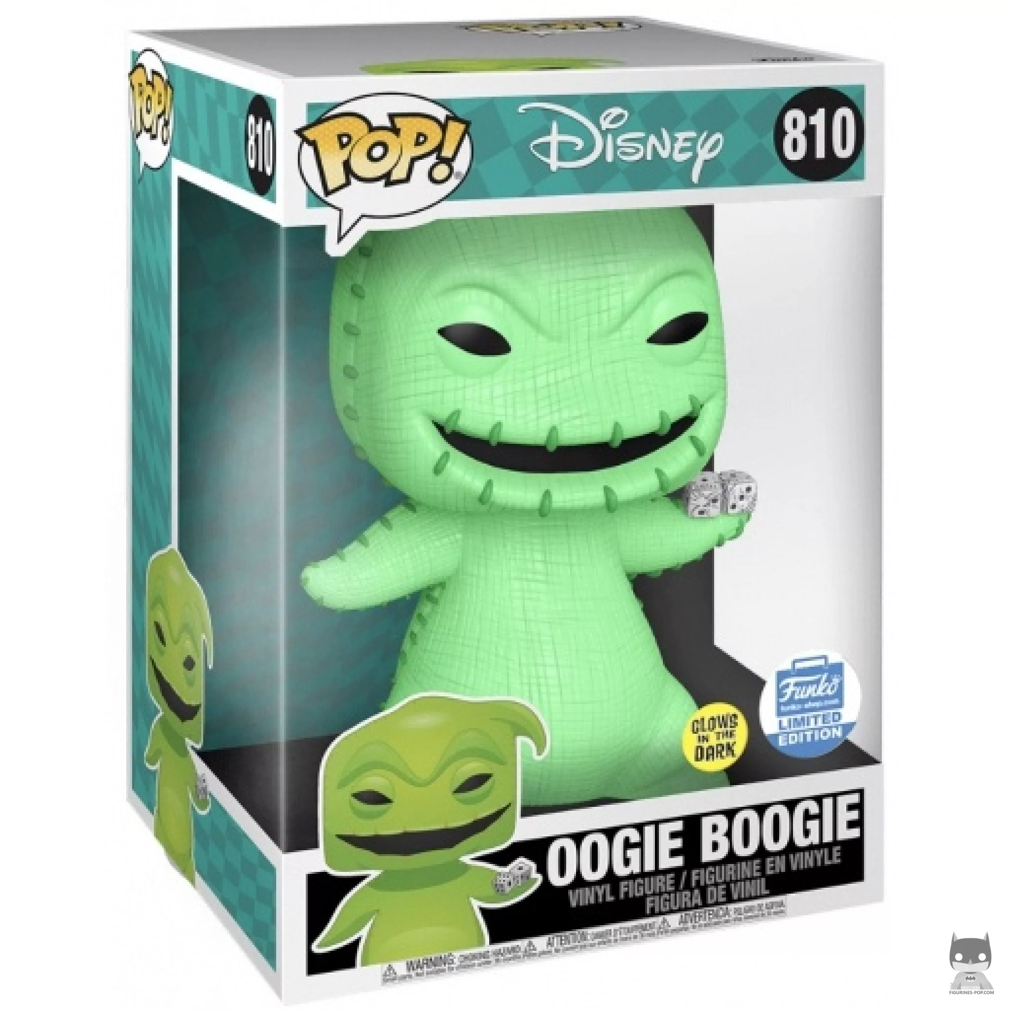 Oogie Boogie (Supersized) Funko Pop! figure in its box