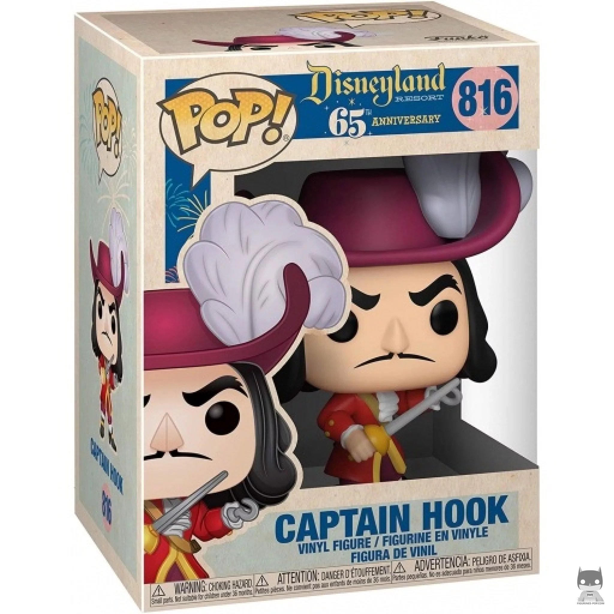 Captain Hook Funko Pop! figure in its box