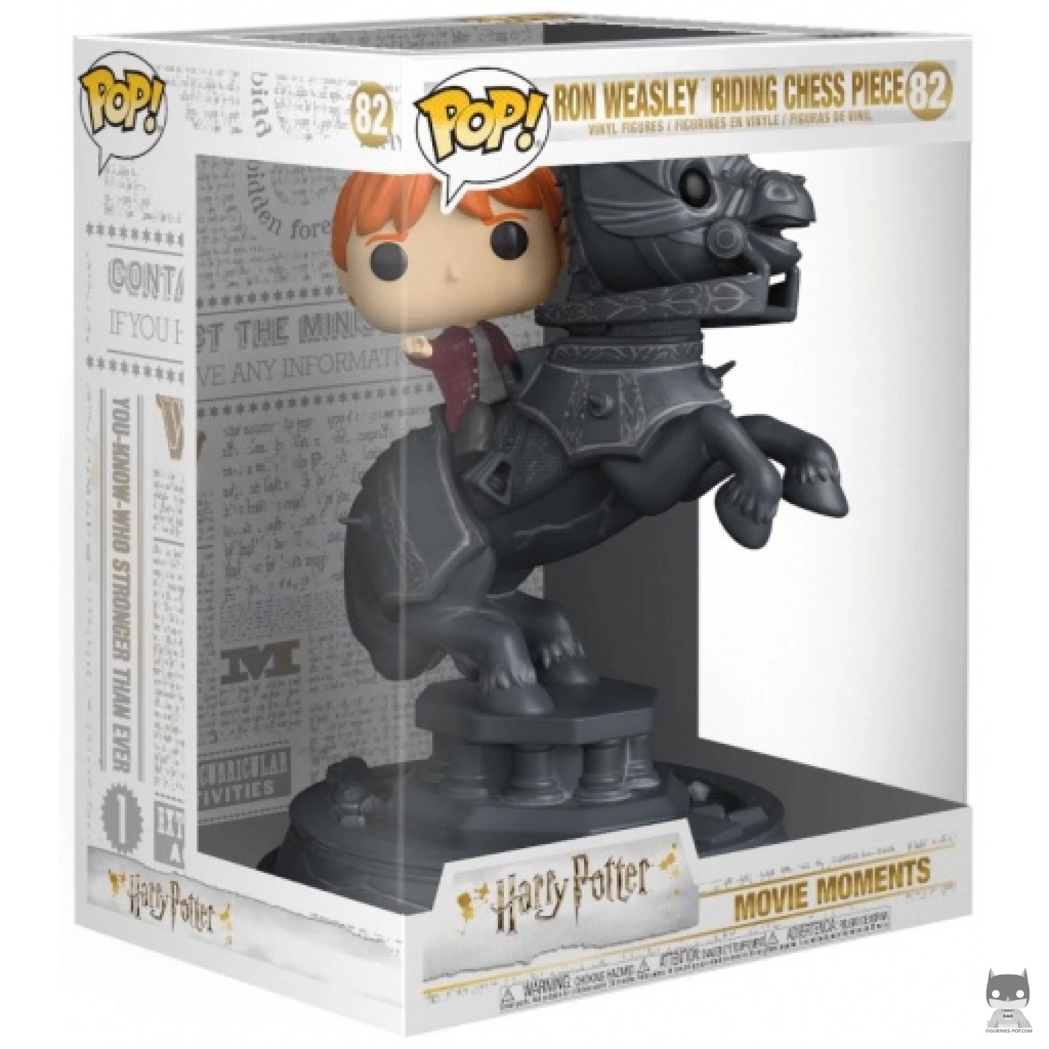 Ron Weasley riding Chess Piece Funko Pop! figure in its box