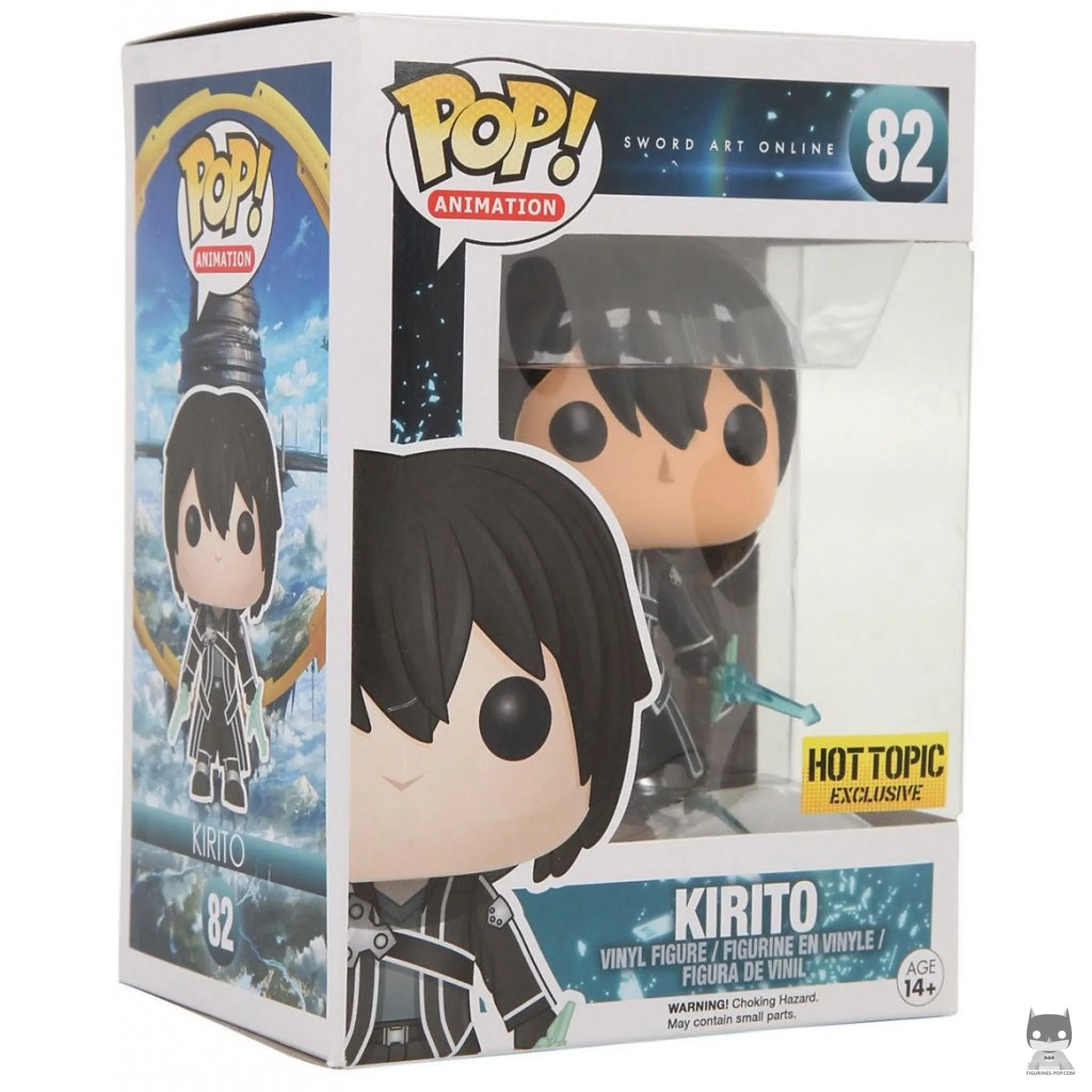 Kirito with Translucent Swords Funko Pop! figure in its box