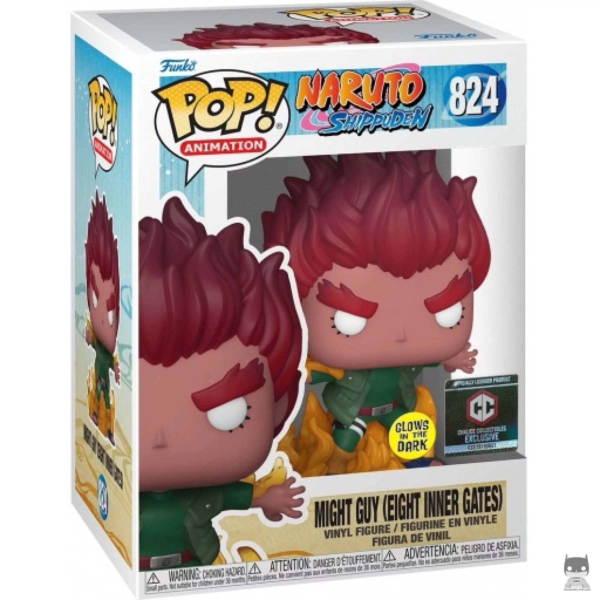 Might Guy (Eight Inner Gates) (Glow in the Dark) Funko Pop! figure in its box