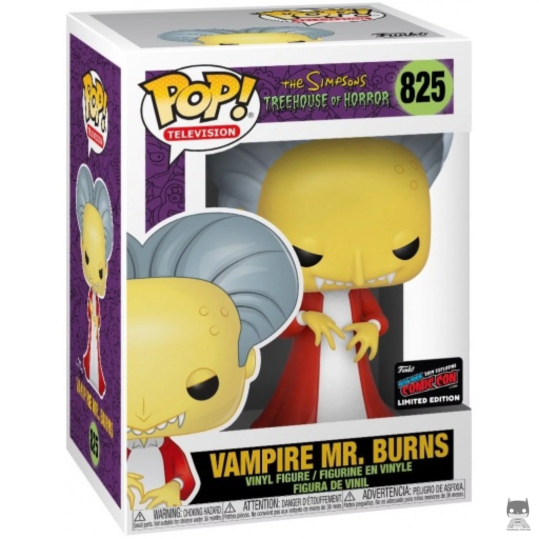 Vampire Mr. Burns Funko Pop! figure in its box