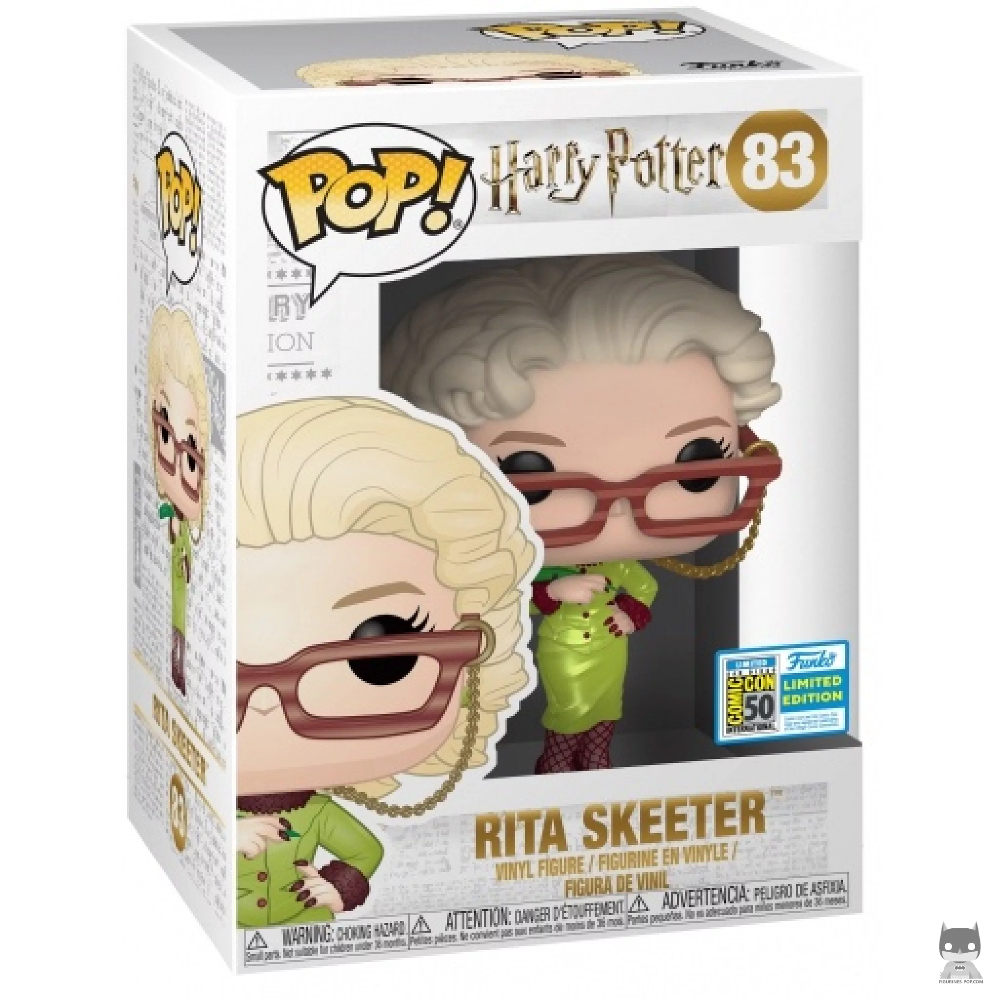 Rita Skeeter Funko Pop! figure in its box
