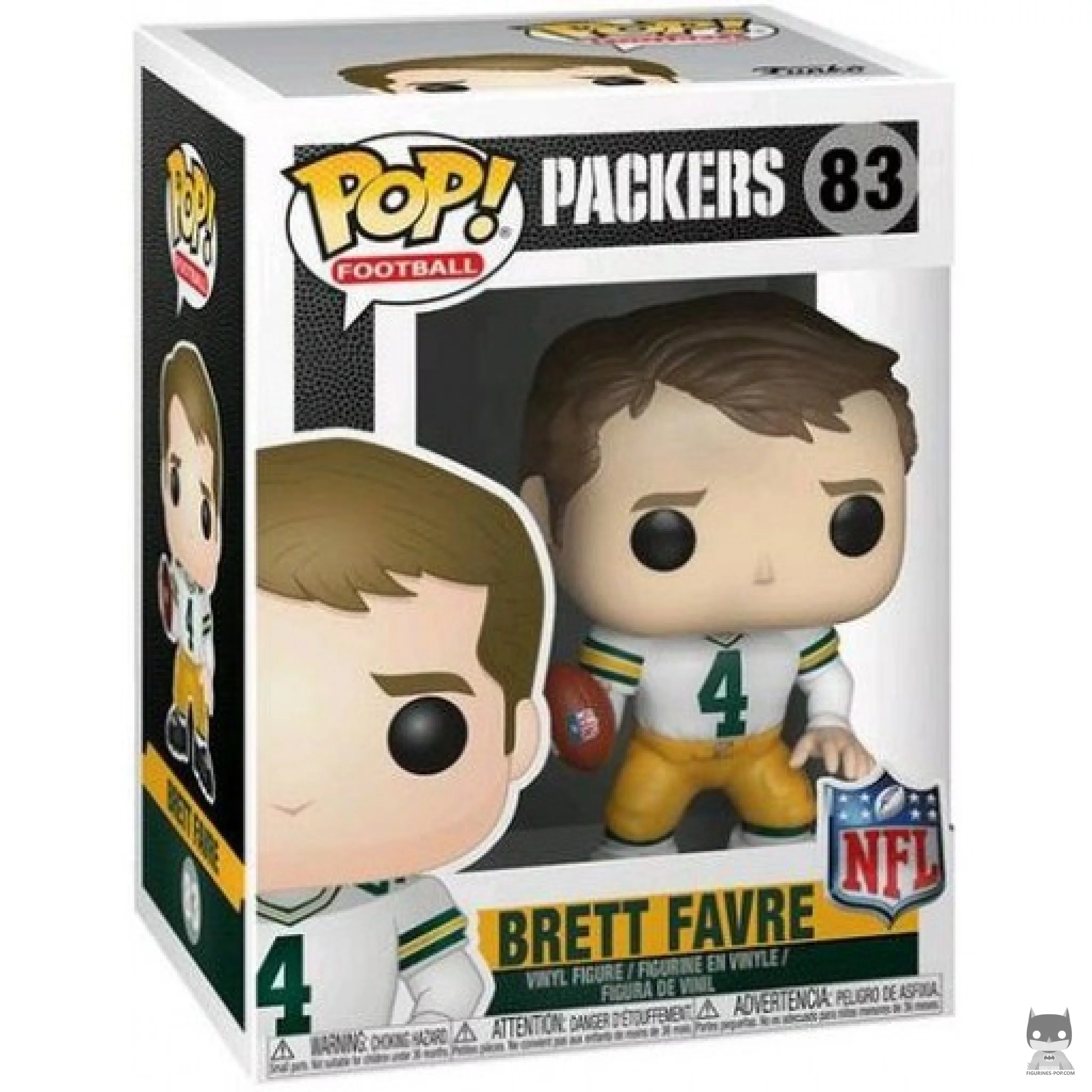 Brett Favre (Away Jersey) Funko Pop! figure in its box