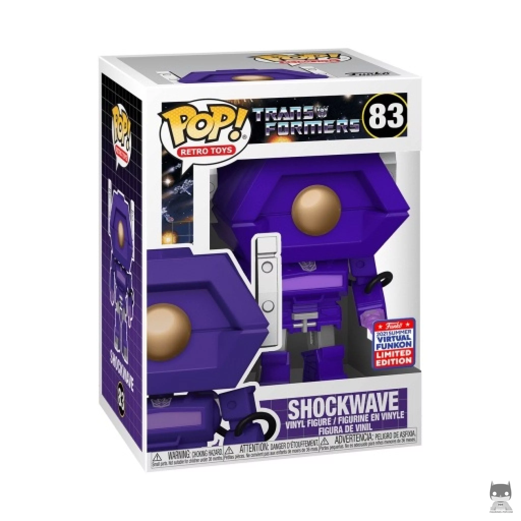 Shockwave Funko Pop! figure in its box