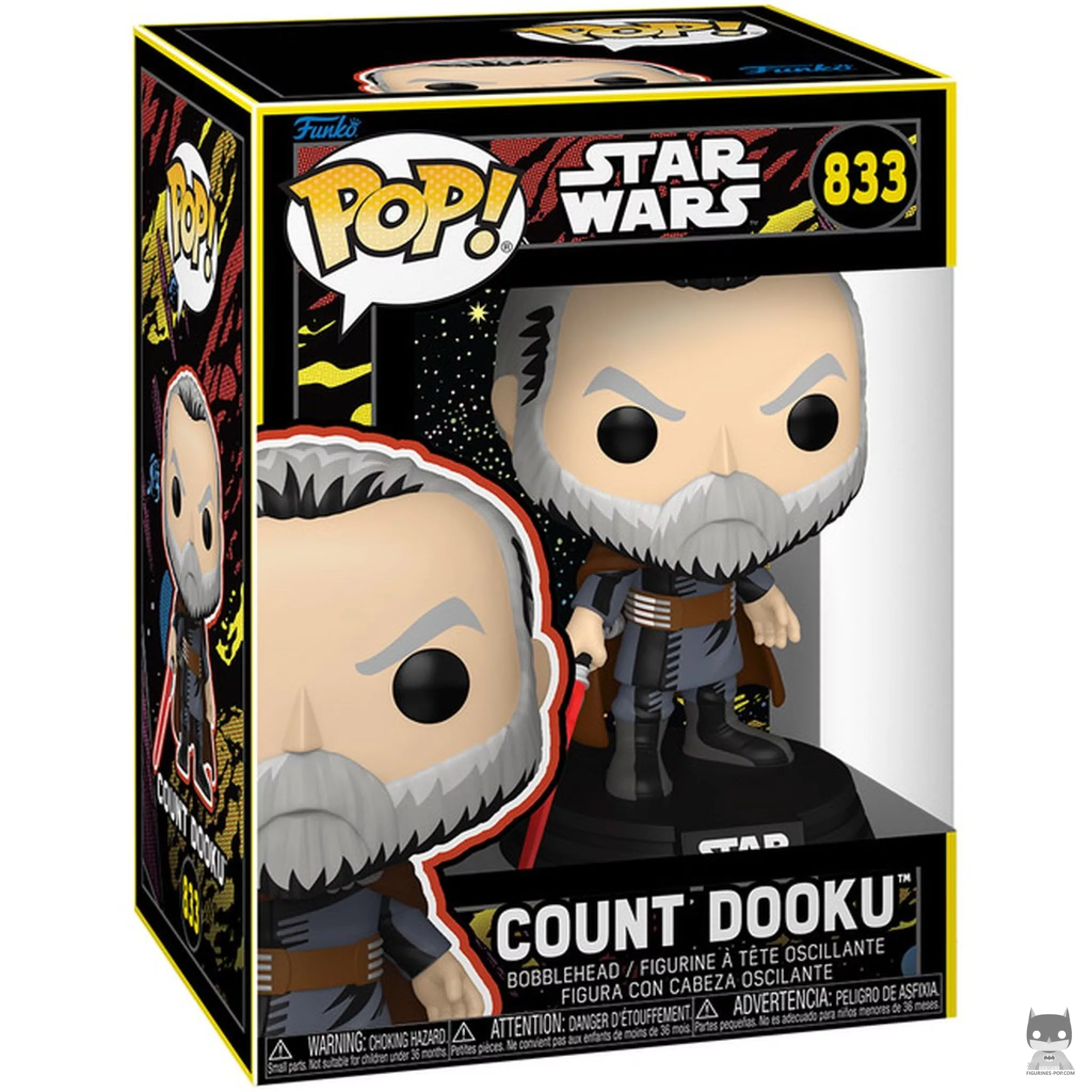 Count Dooku Funko Pop! figure in its box
