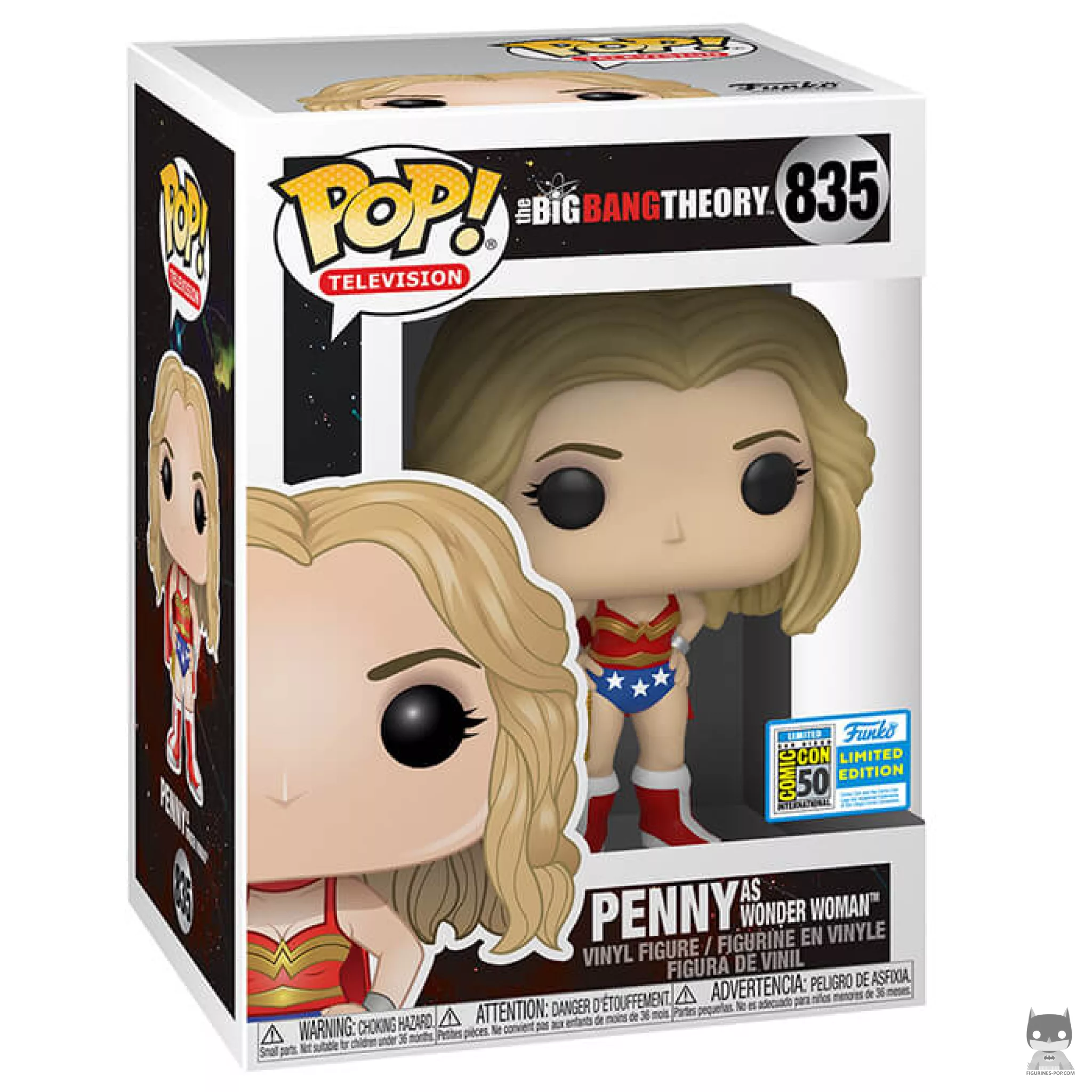 Penny as Wonder Woman Funko Pop! figure in its box