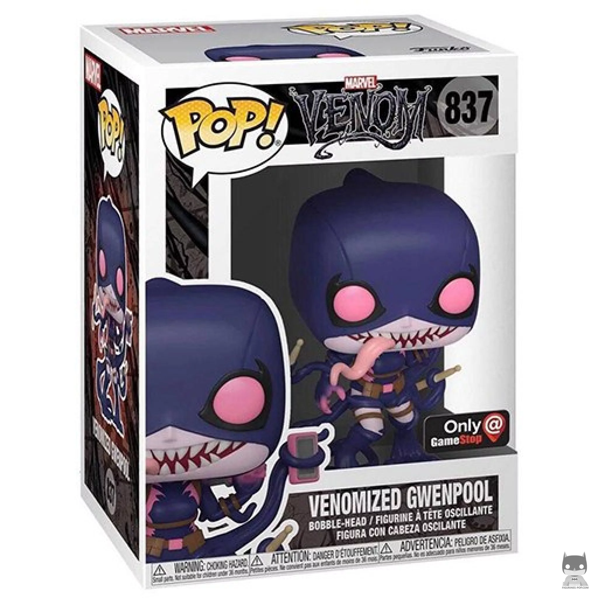Venomized Gwenpool Funko Pop! figure in its box