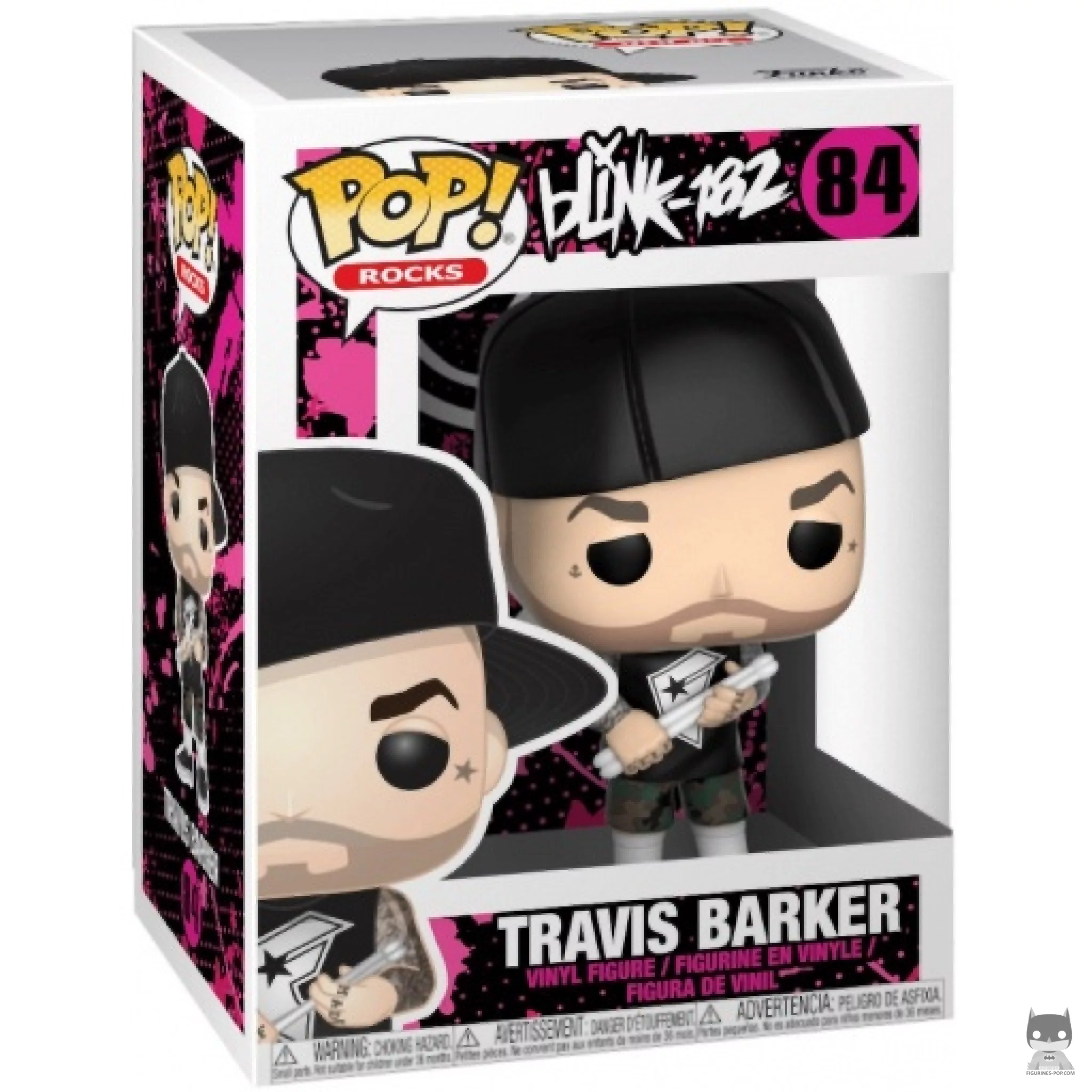 Travis Barker Funko Pop! figure in its box