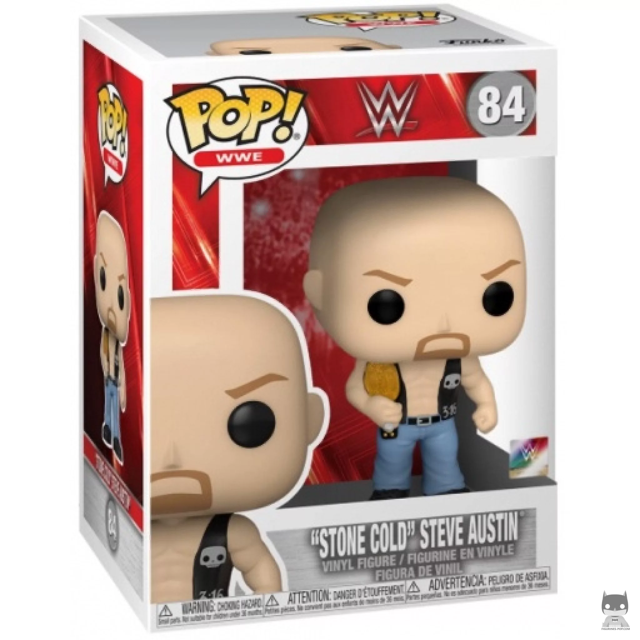 "Stone Cold" Steve Austin Funko Pop! figure in its box