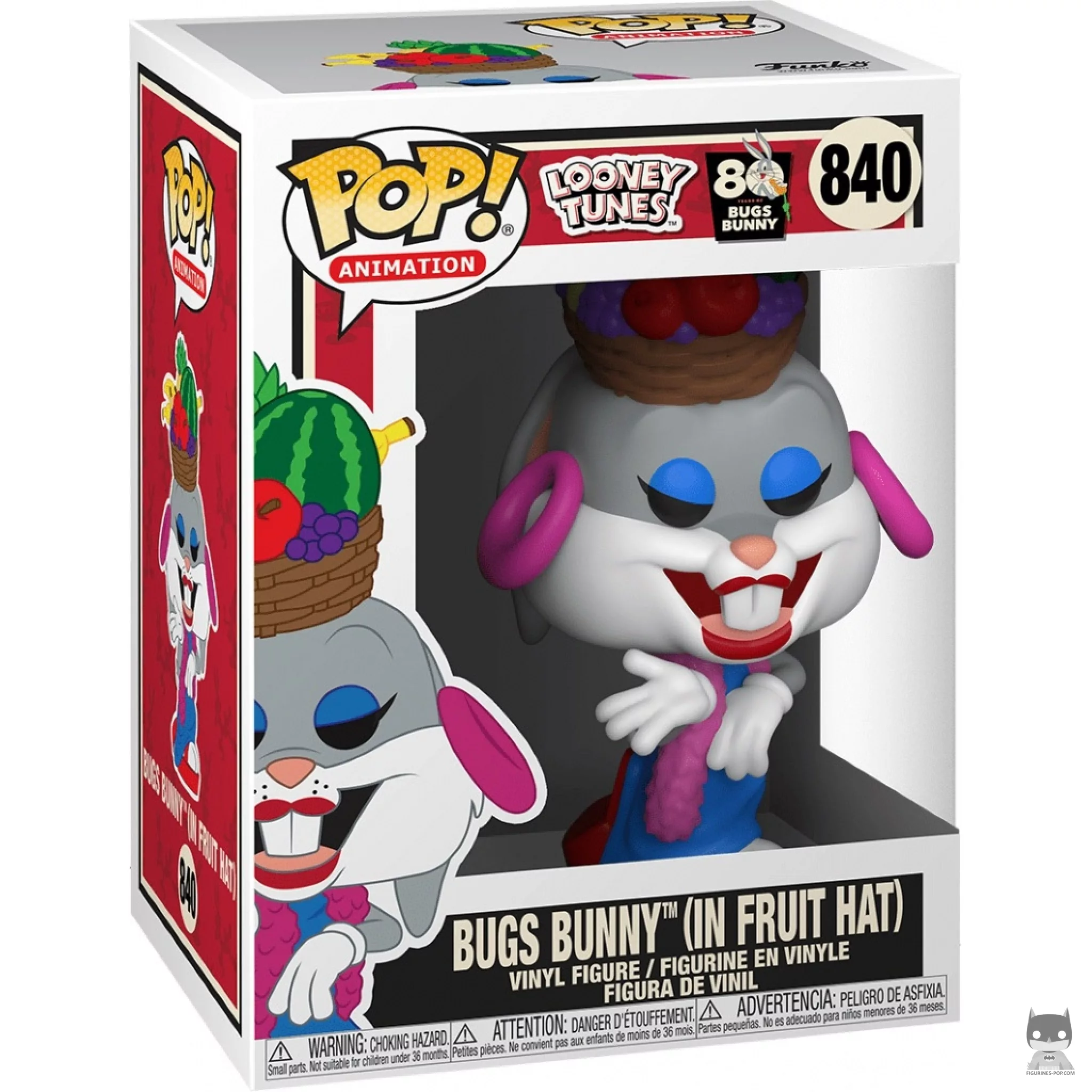Bugs Bunny in Fruit Hat Funko Pop! figure in its box