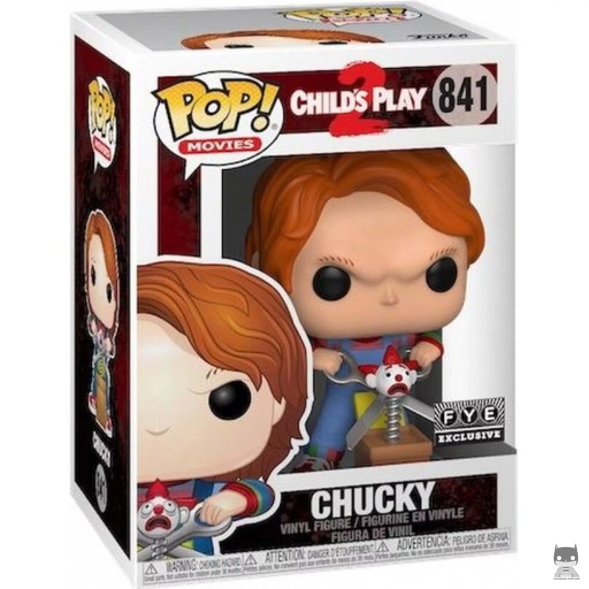 Chucky with scissors Funko Pop! figure in its box