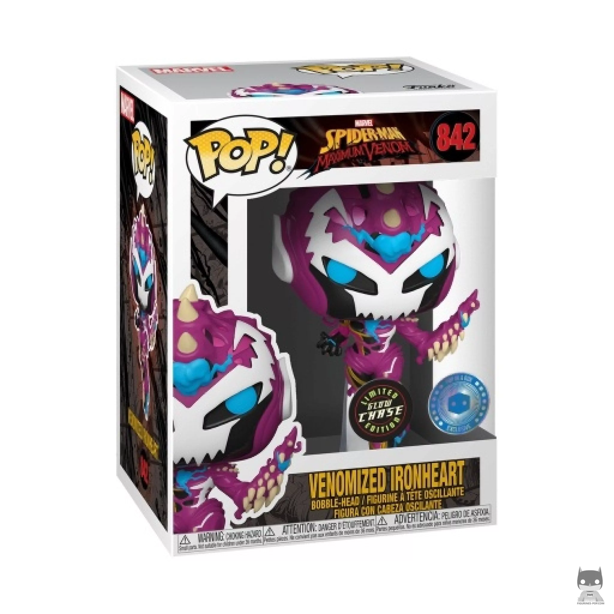 Venomized Ironheart (Chase) Funko Pop! figure in its box