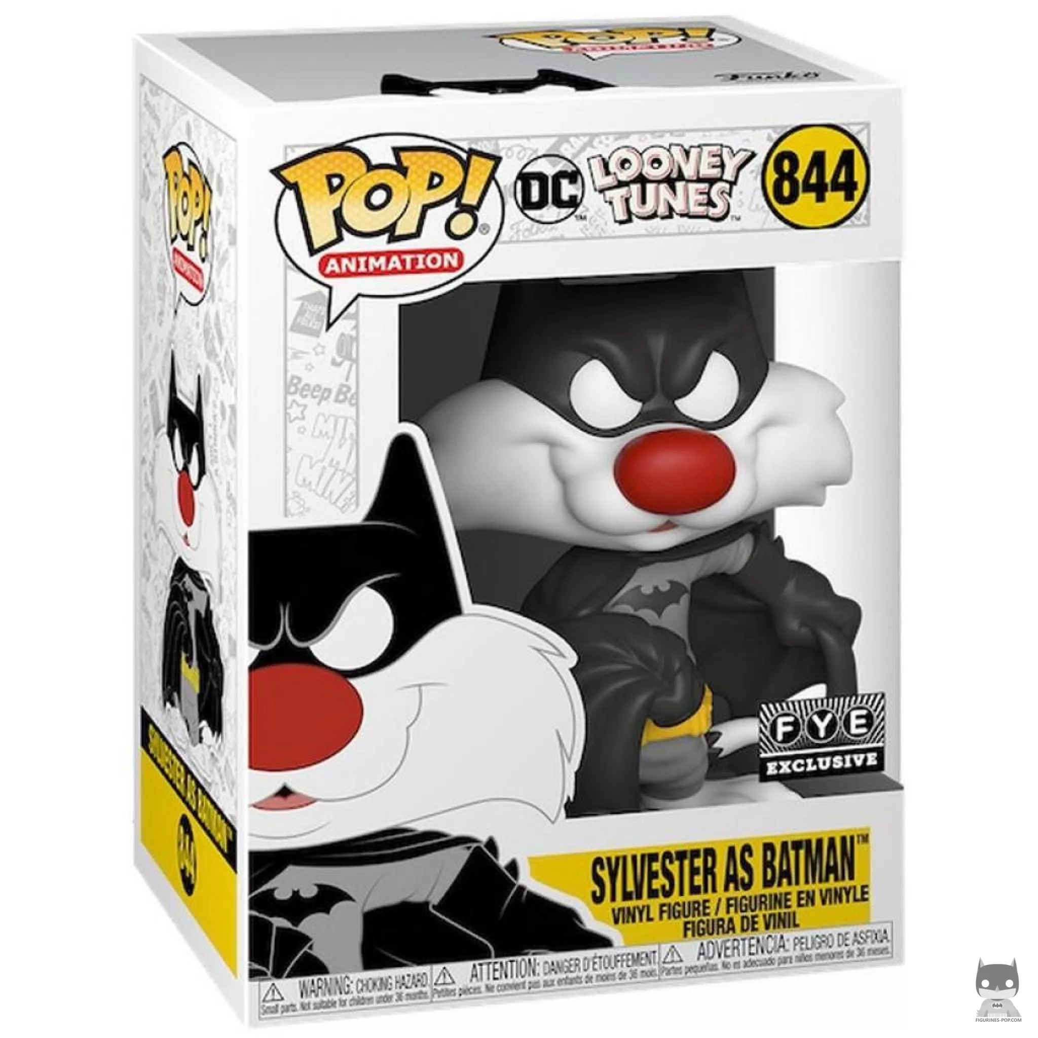 Sylvester as Batman Funko Pop! figure in its box