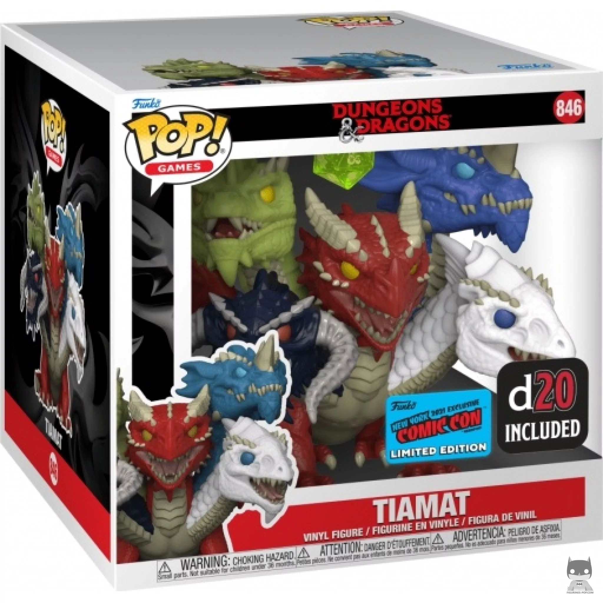 Tiamat with D20 (Supersized) Funko Pop! figure in its box