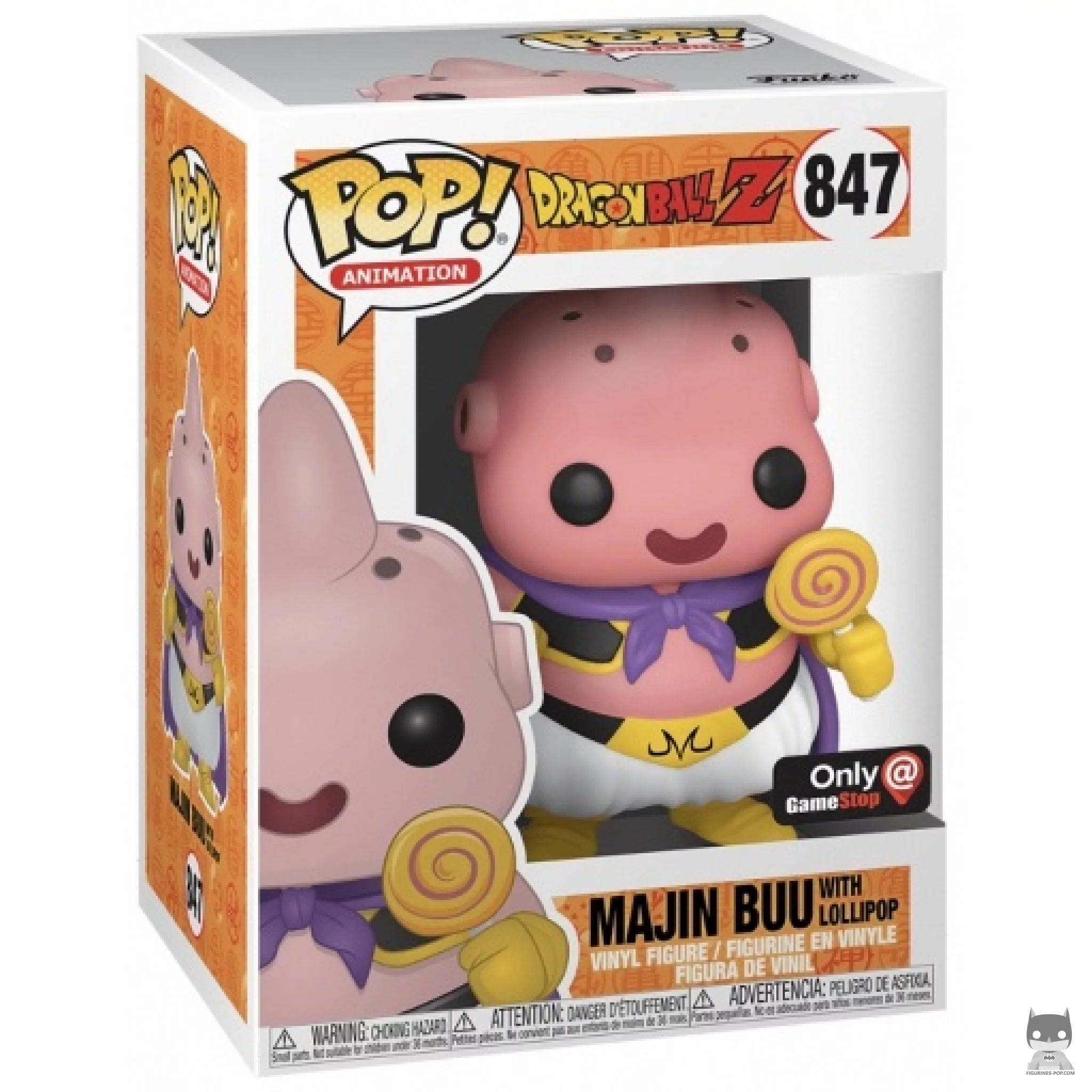 Majin Buu with Lollipop Funko Pop! figure in its box