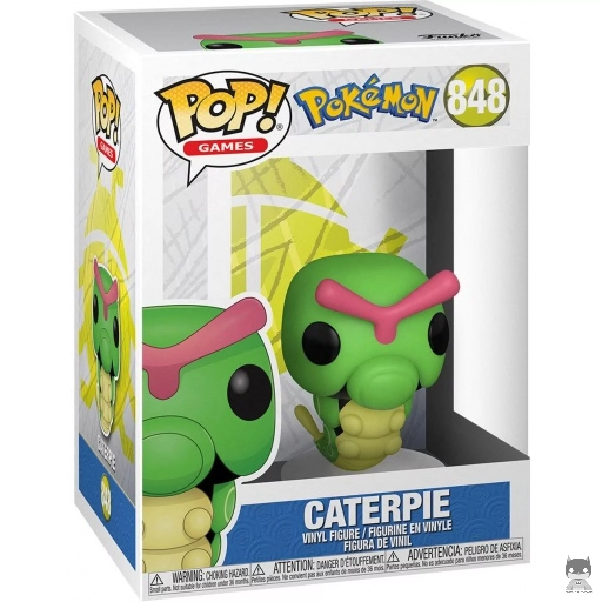Caterpie Funko Pop! figure in its box