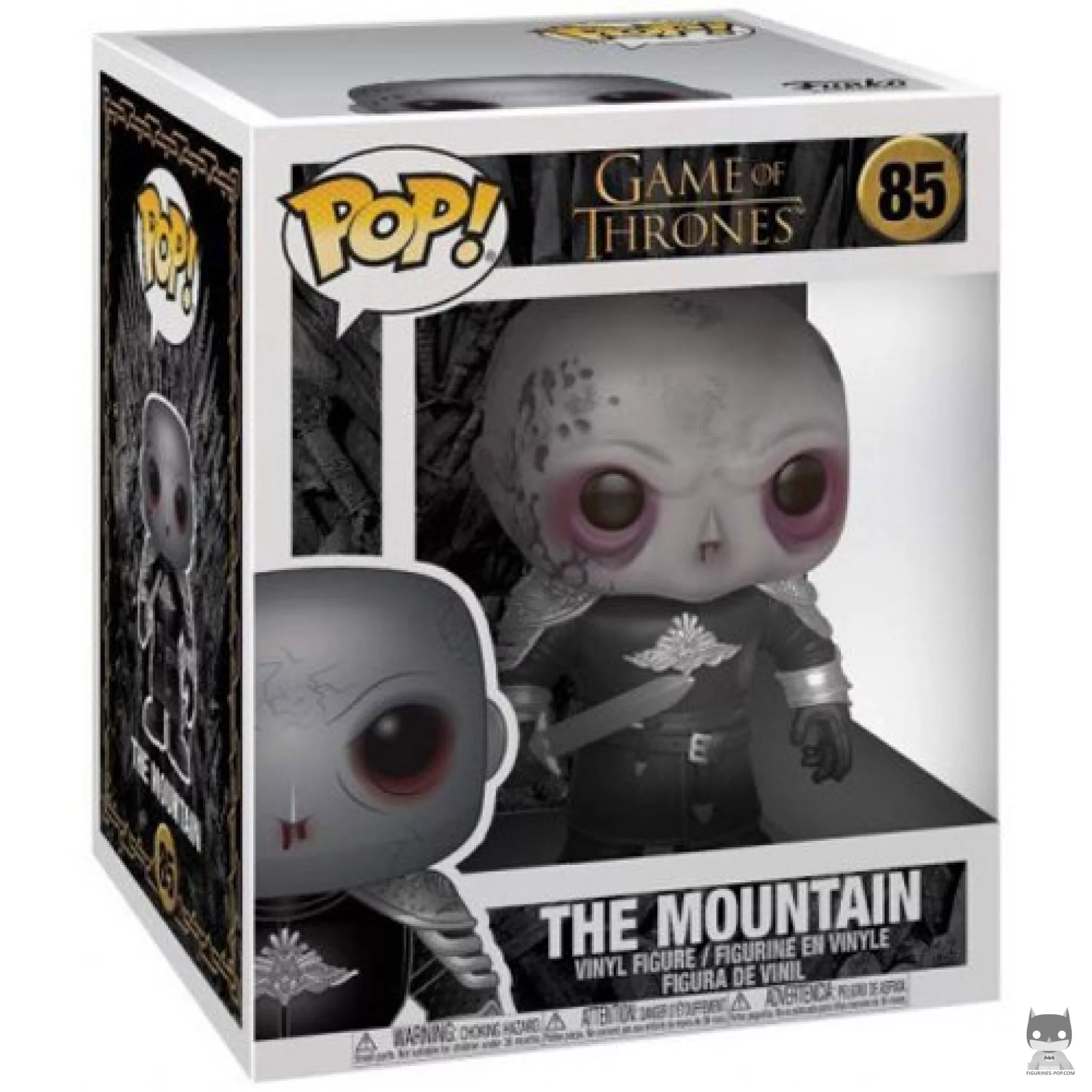 The Mountain (Unmasked) (Supersized) Funko Pop! figure in its box