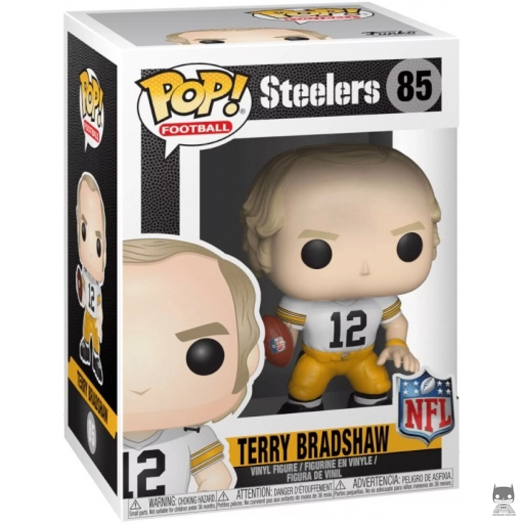 Terry Bradshaw (Away Jersey) Funko Pop! figure in its box
