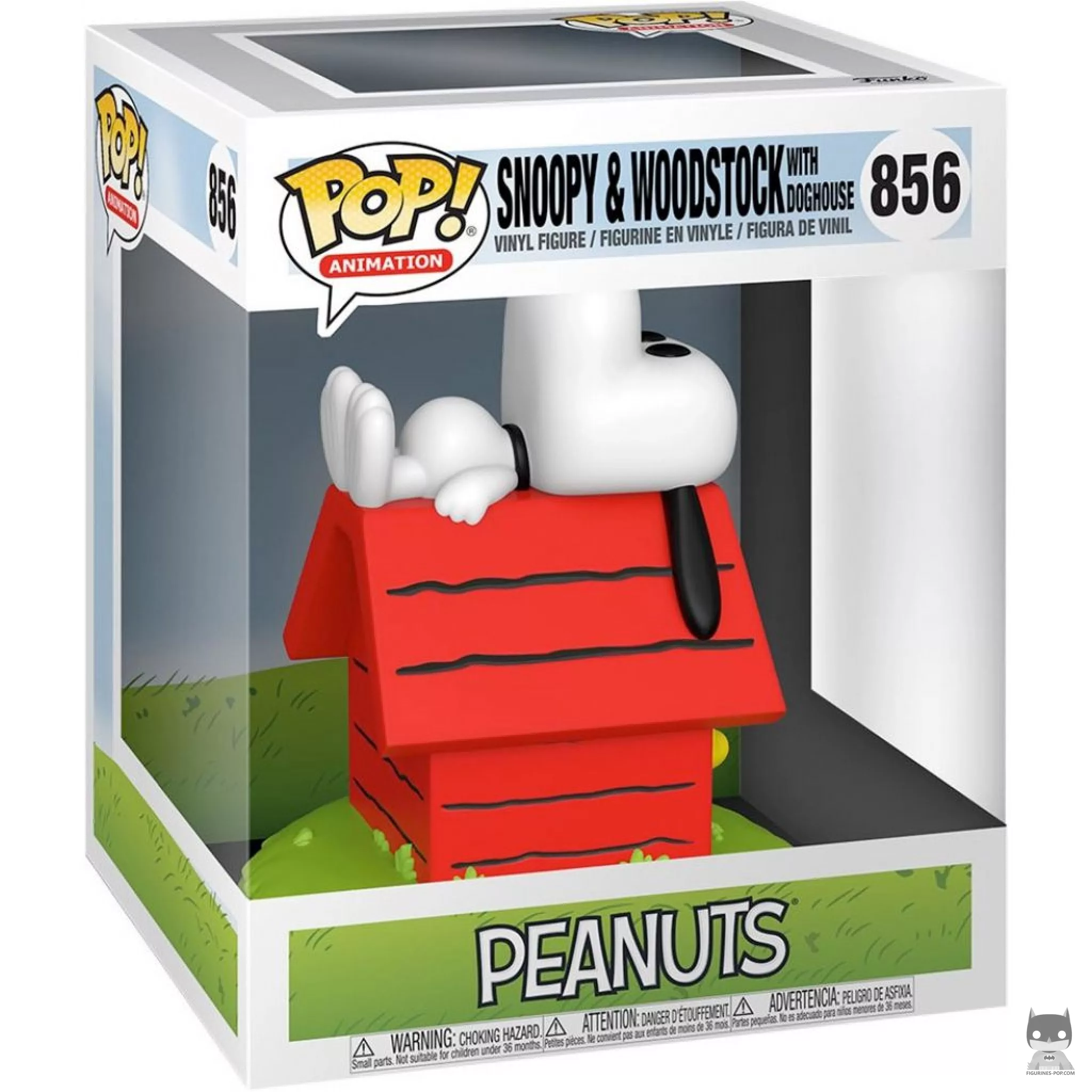 Snoopy & Woodstock with Doghouse Funko Pop! figure in its box