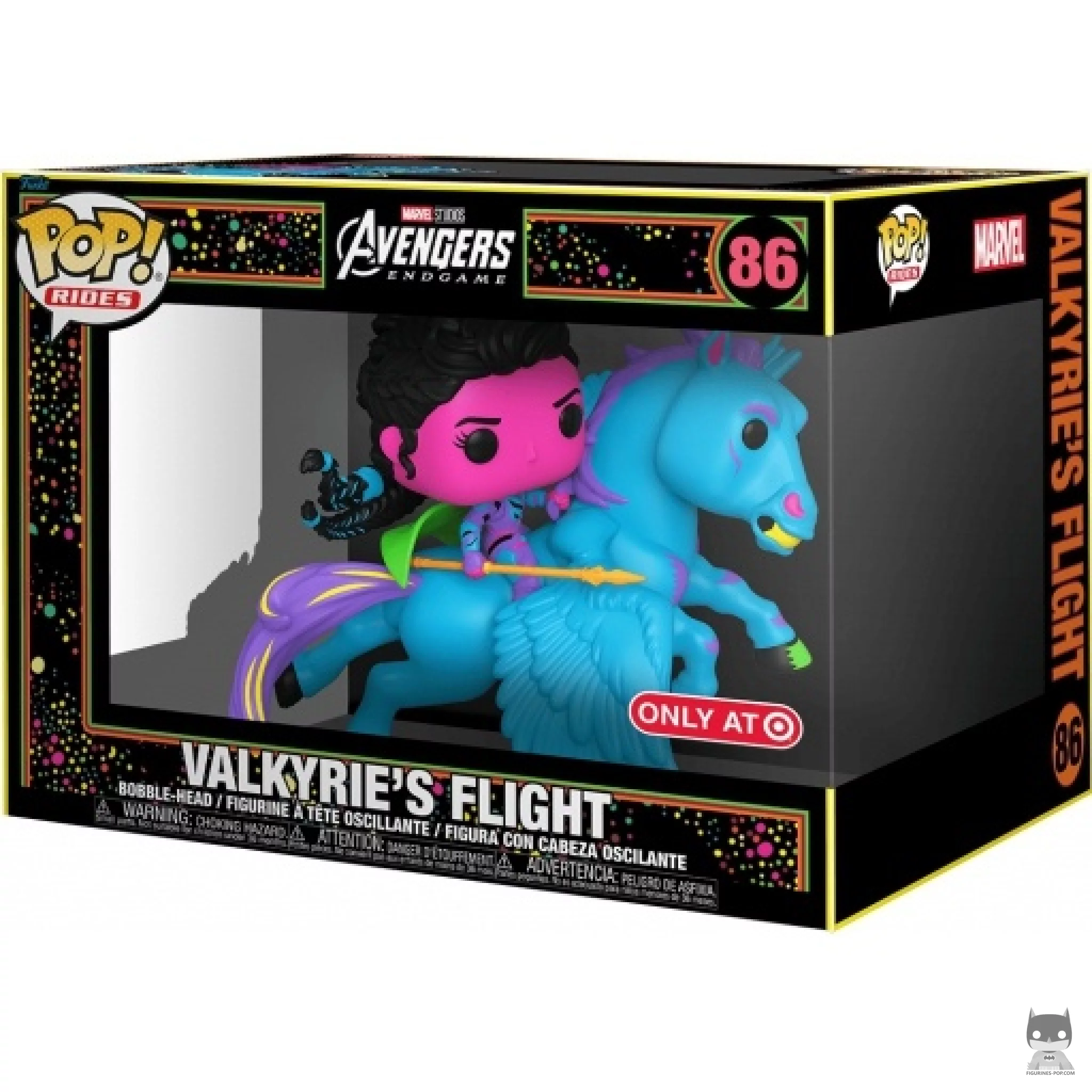 Valkyrie on Horse (Blacklight) Funko Pop! figure in its box