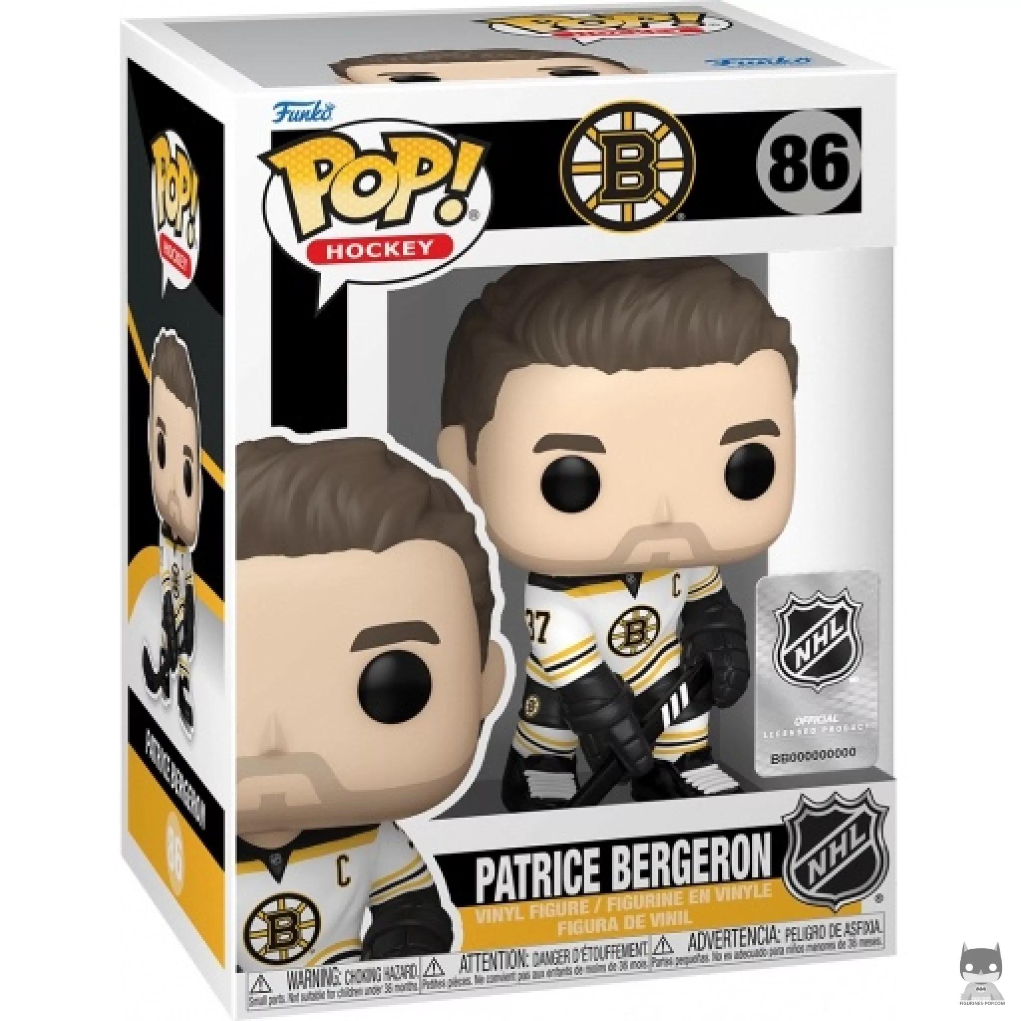 Patrice Bergeron Funko Pop! figure in its box