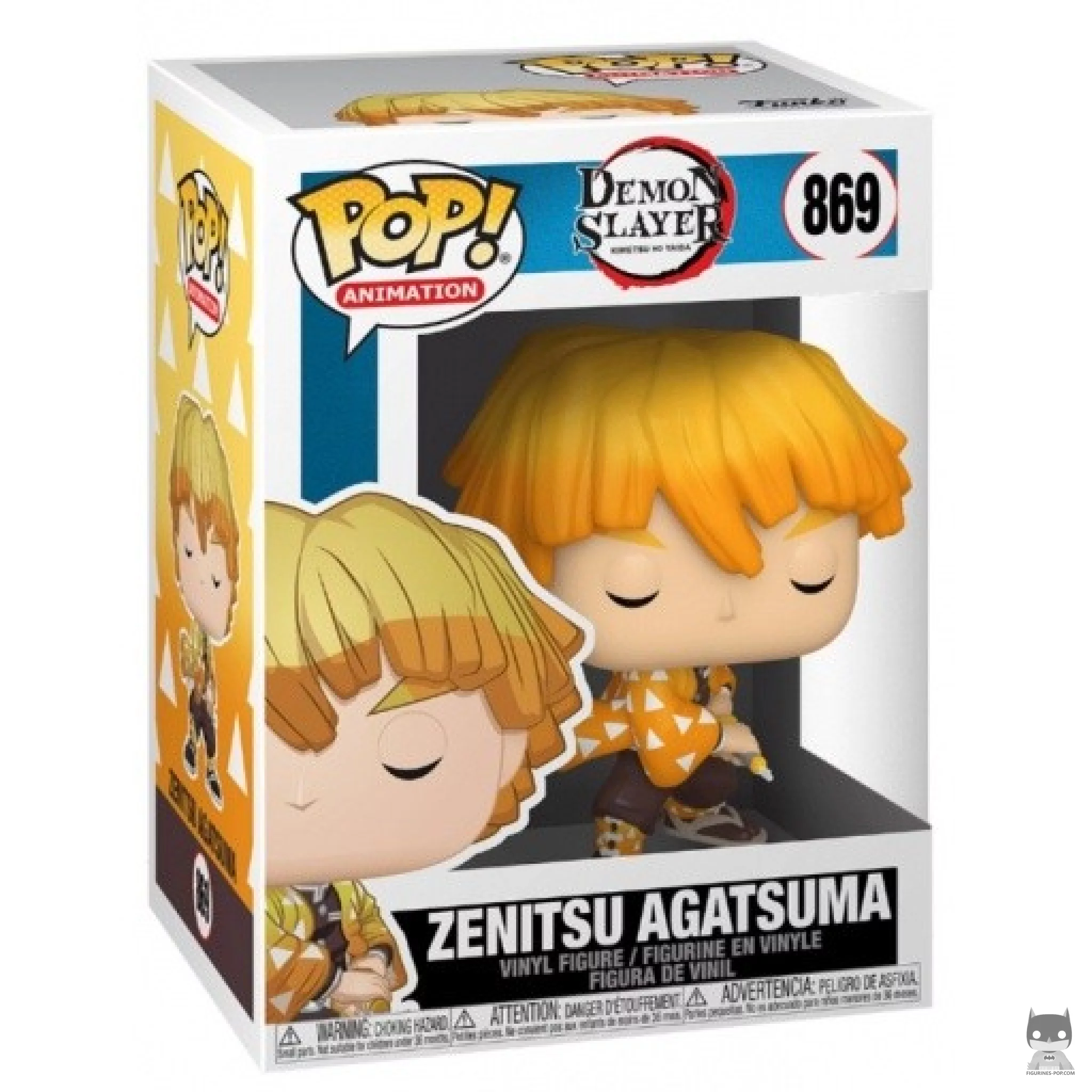 Zenitsu Agatsuma Funko Pop! figure in its box