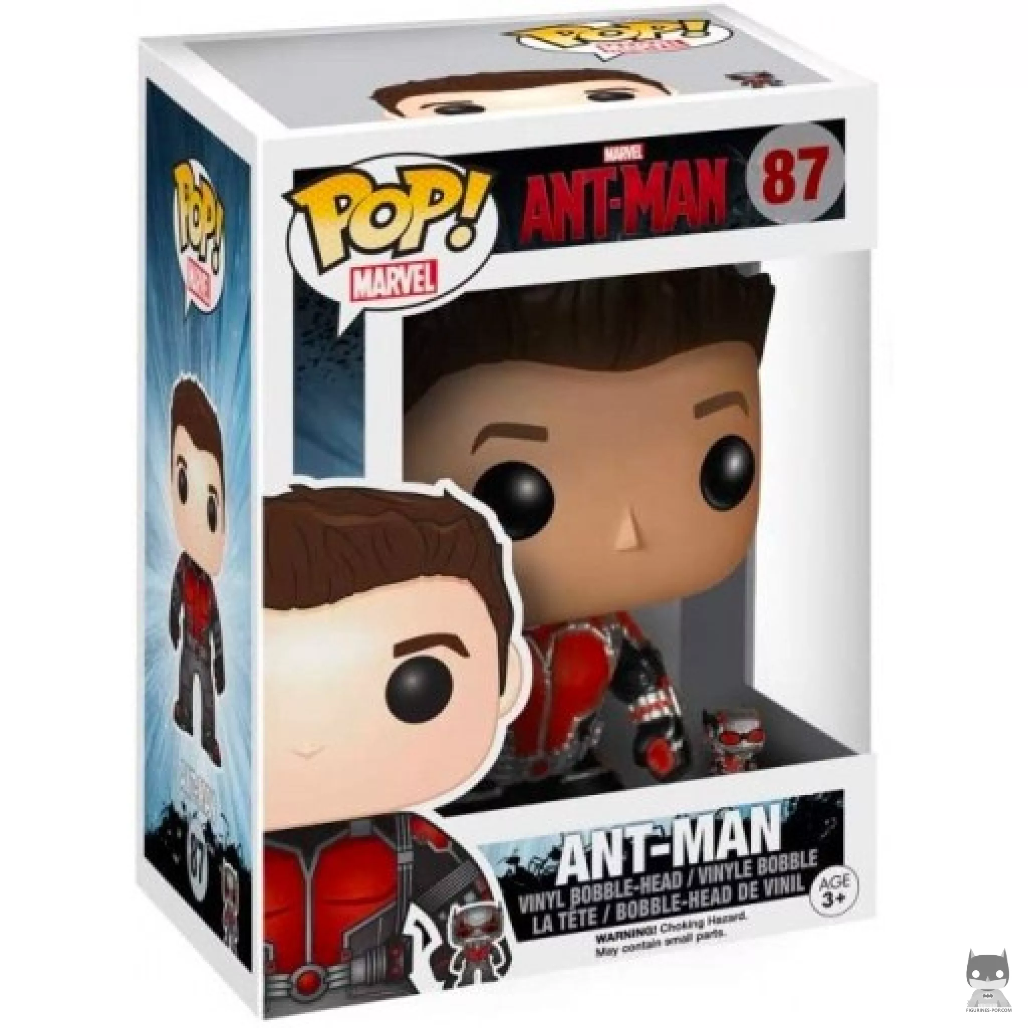 Ant-Man (Unmasked) Funko Pop! figure in its box