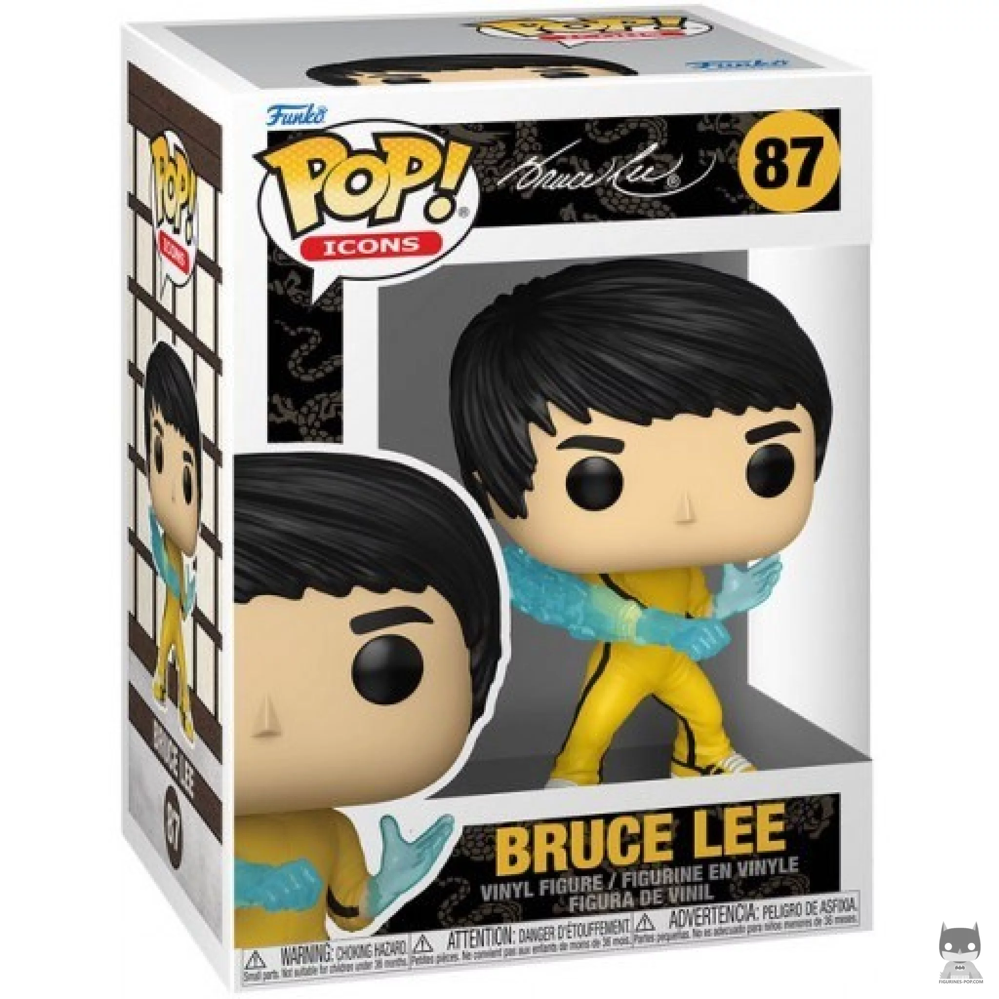 Bruce Lee Funko Pop! figure in its box
