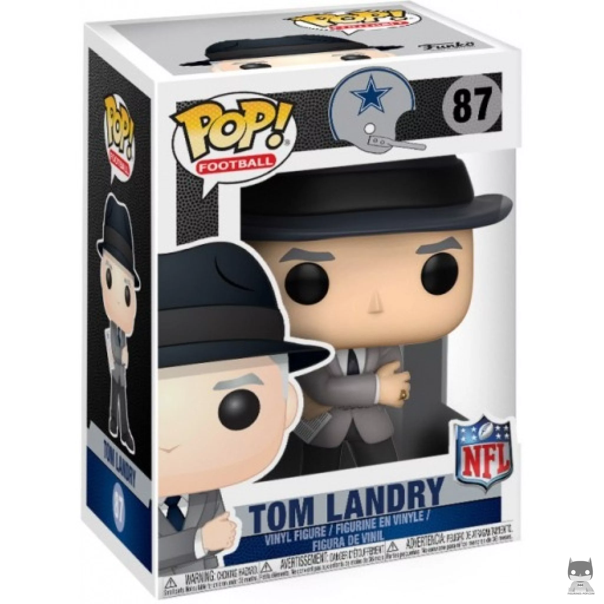 Tom Landry (Cowboys Coach) Funko Pop! figure in its box