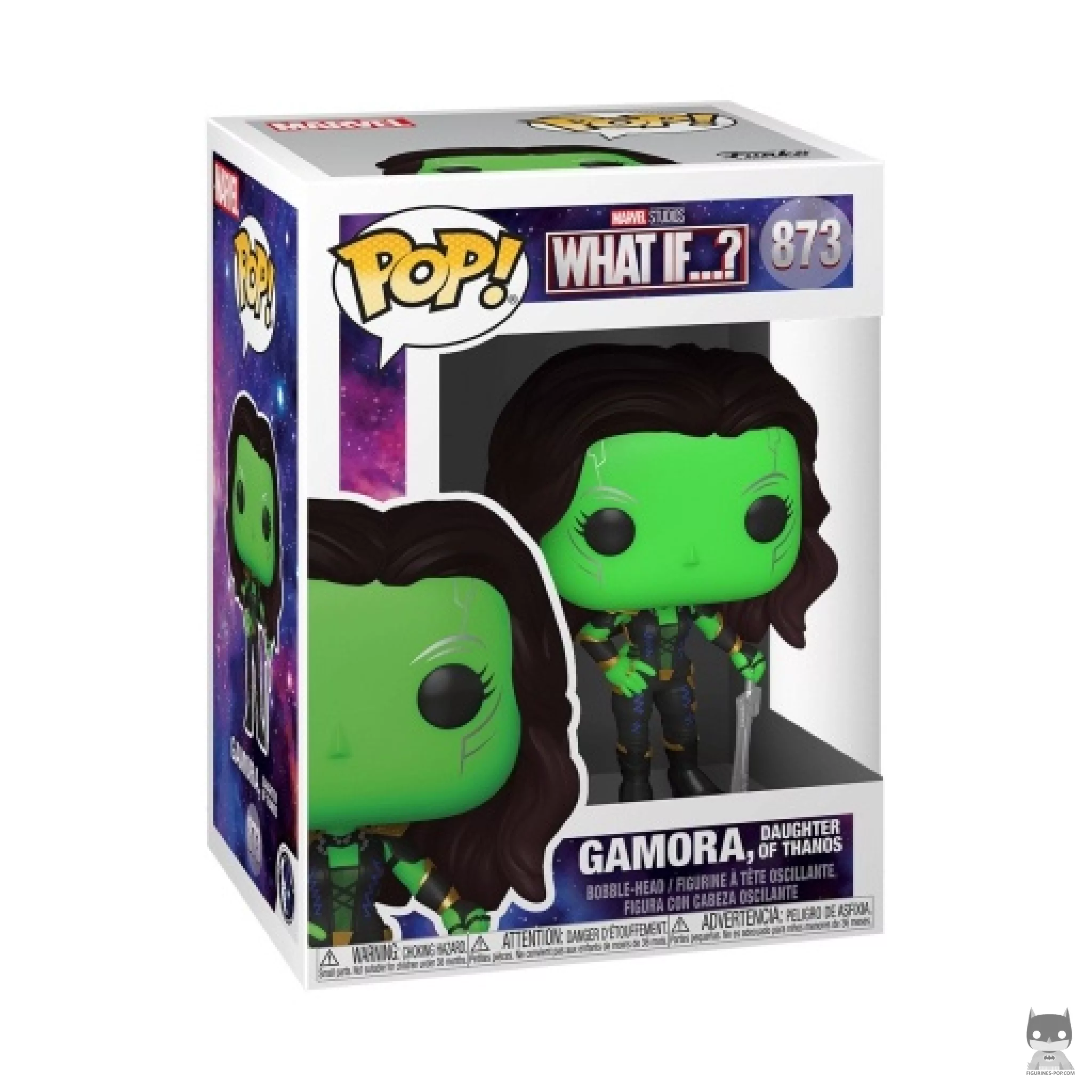 Gamora Daughter of Thanos Funko Pop! figure in its box