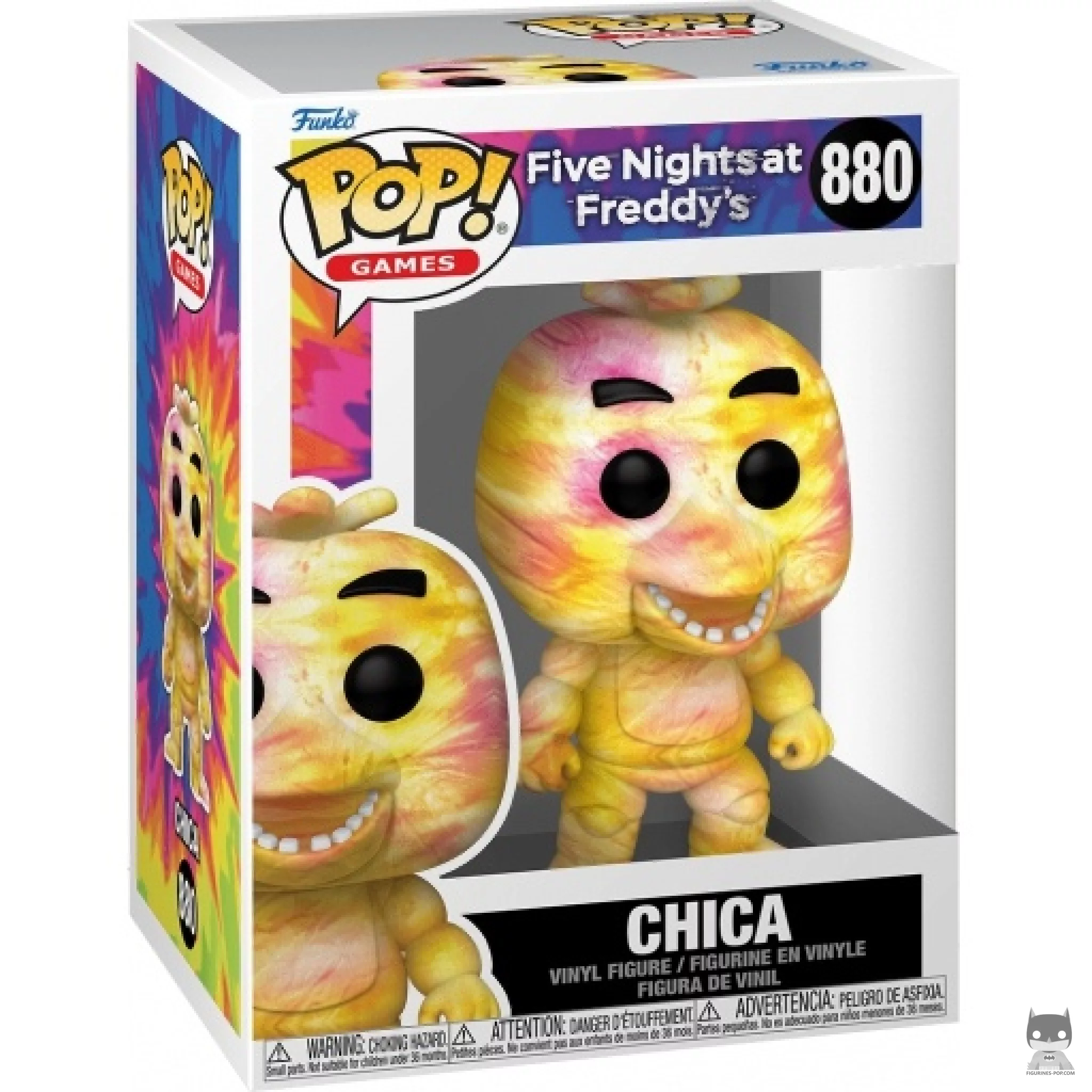 Chica (Tie & Dye) Funko Pop! figure in its box