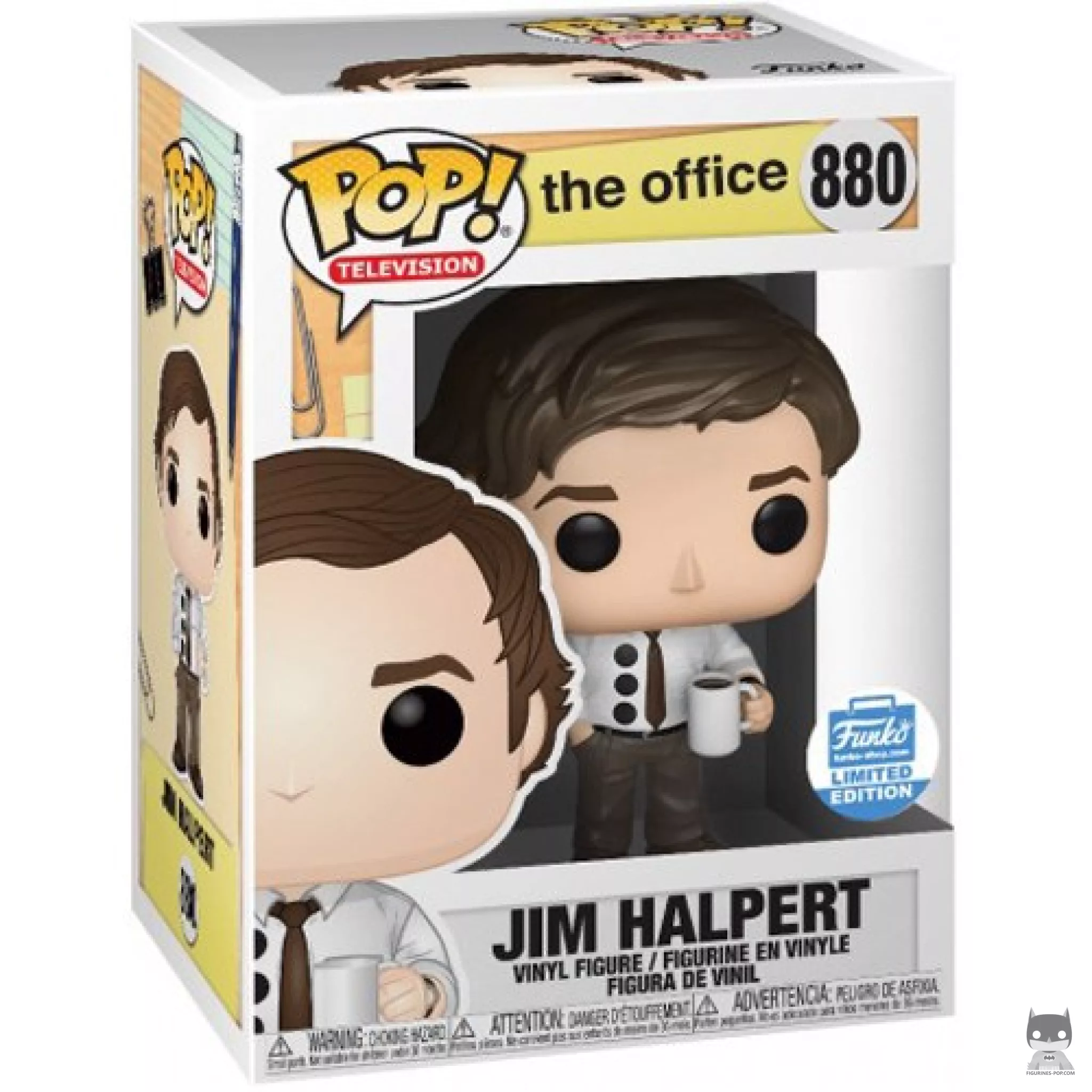 Jim Halpert (3-Hole Punch) Funko Pop! figure in its box