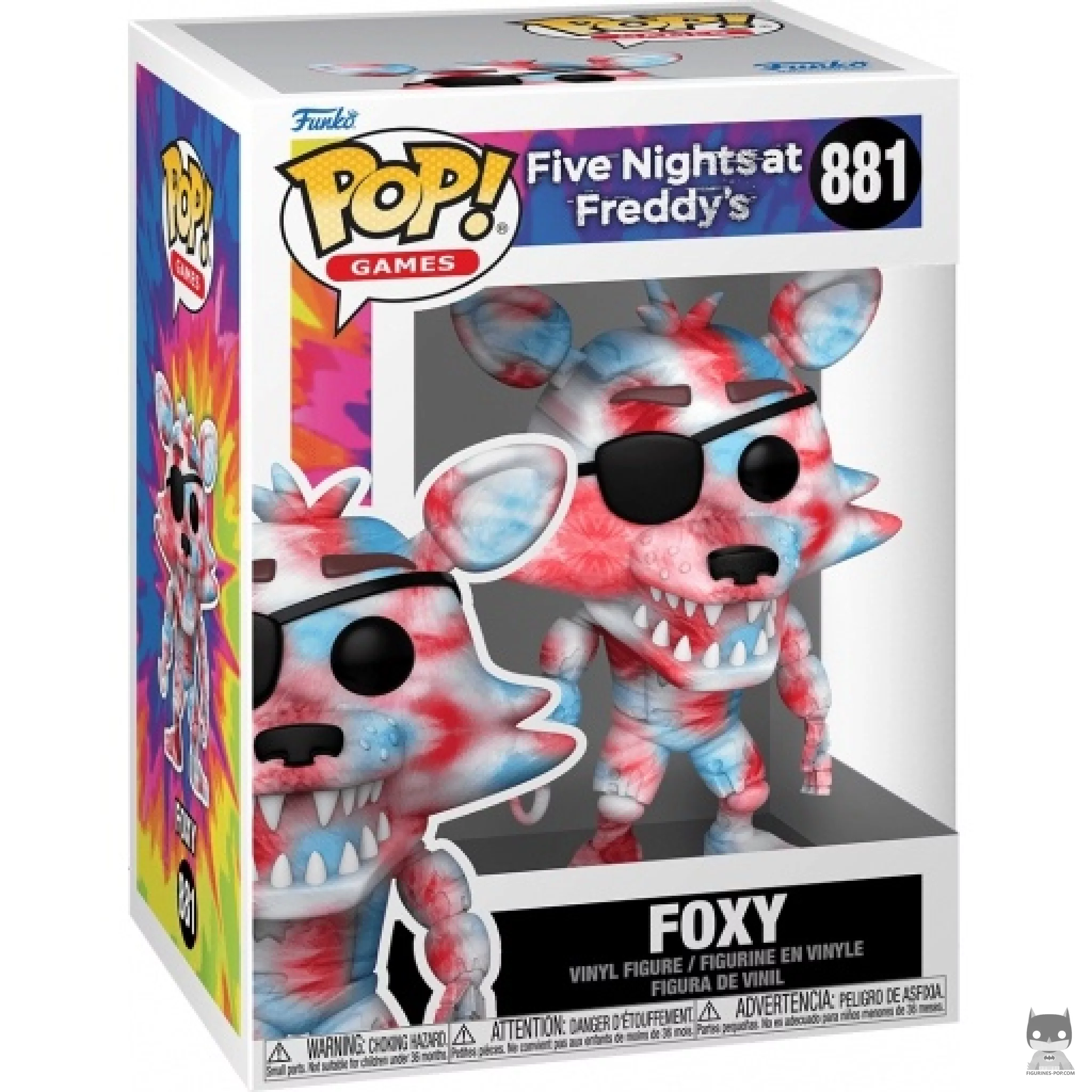 Foxy (Tie & Dye) Funko Pop! figure in its box