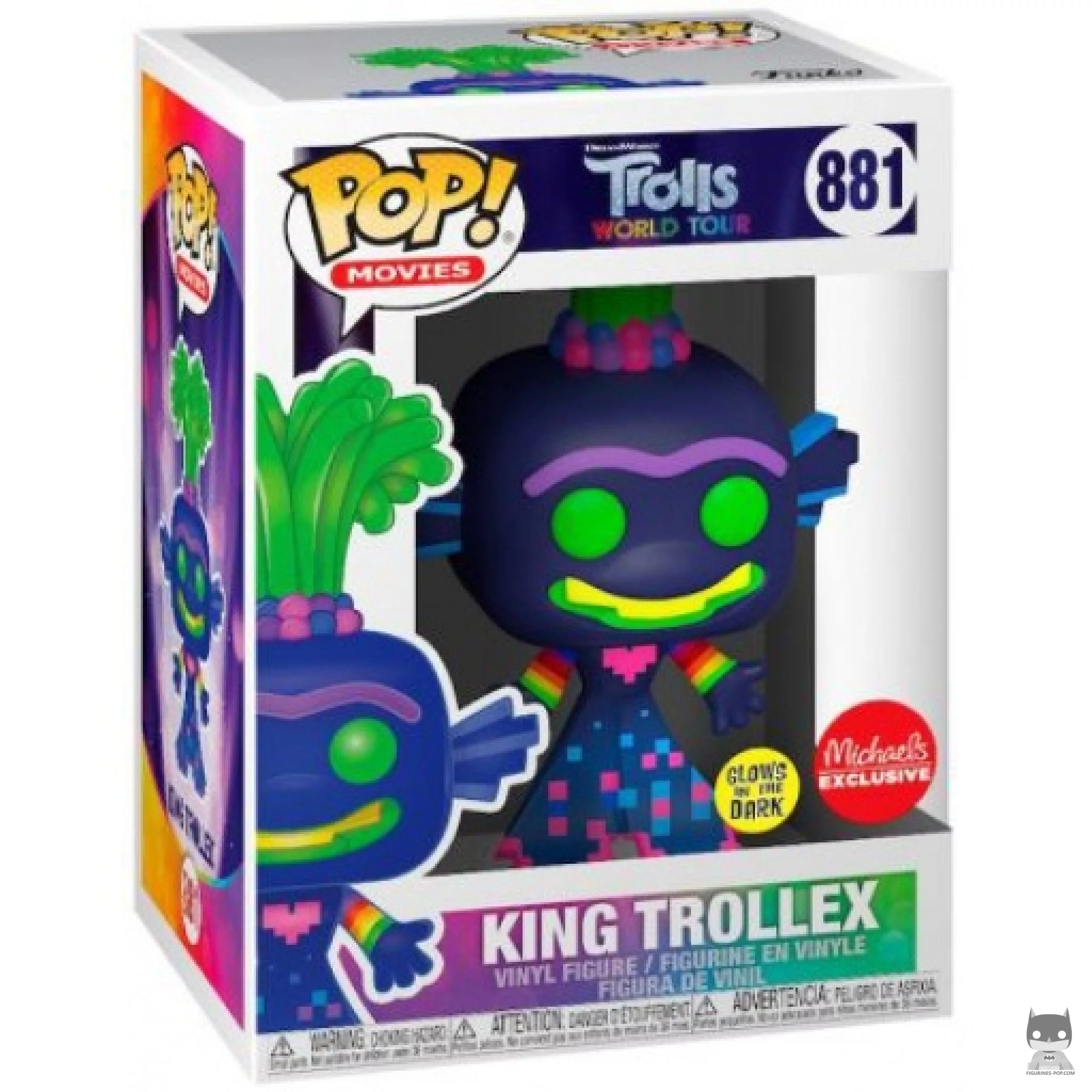 King Trollex (Glows in the Dark) Funko Pop! figure in its box